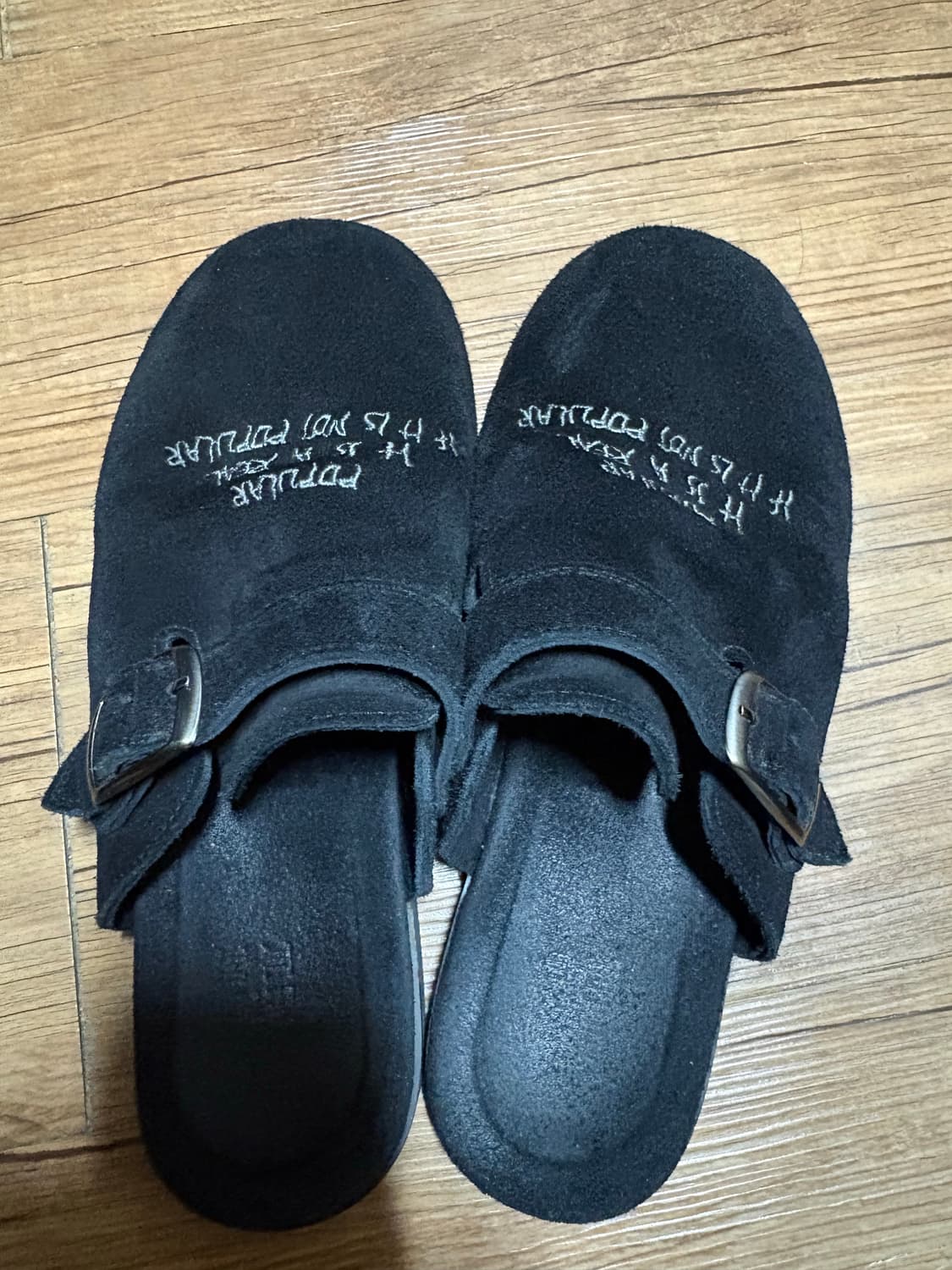 1)폴리테루 레터링 뮬 판매해요 상품이미지2