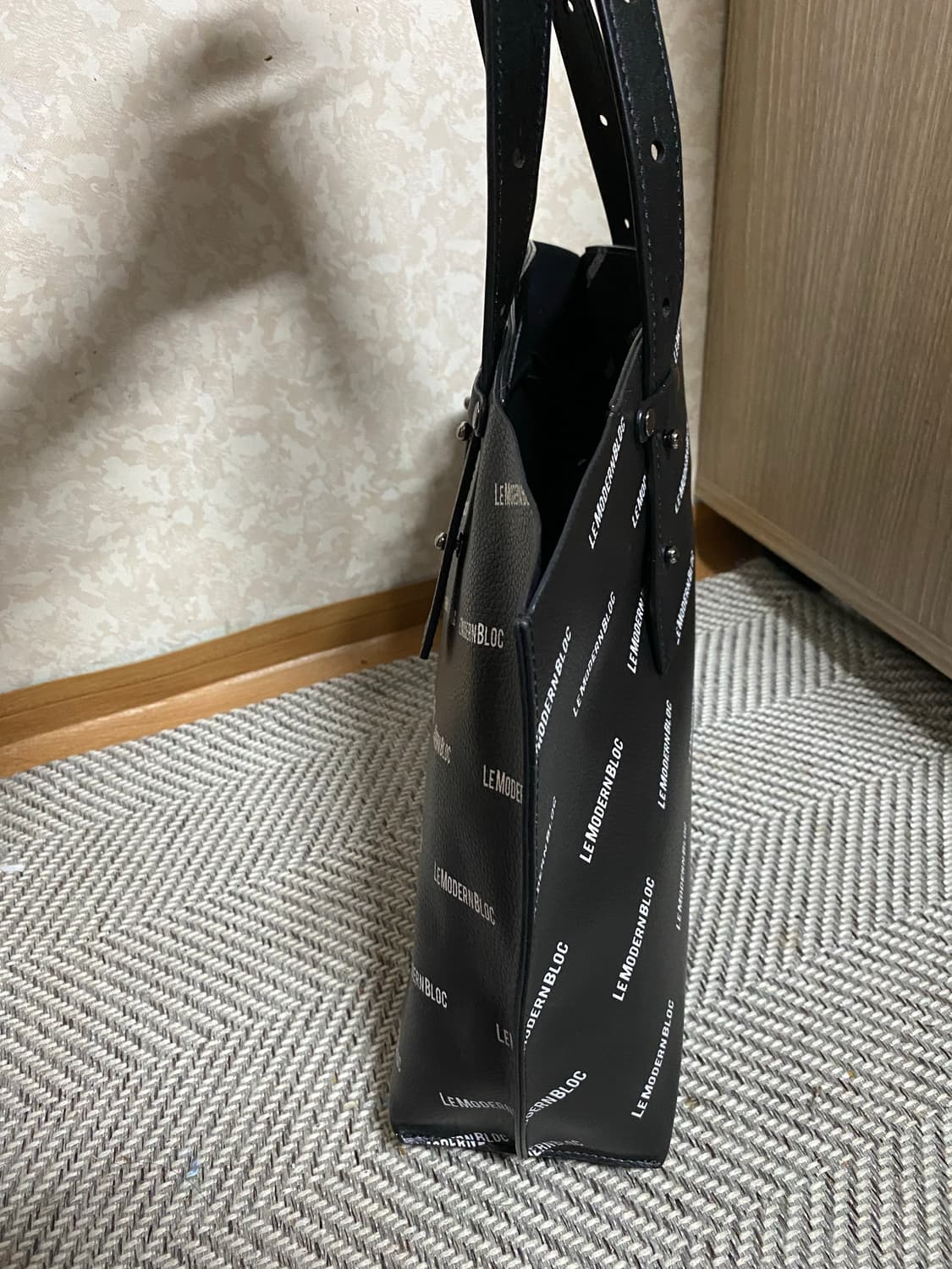 르모던블락 숄더백 토트백 상품이미지4