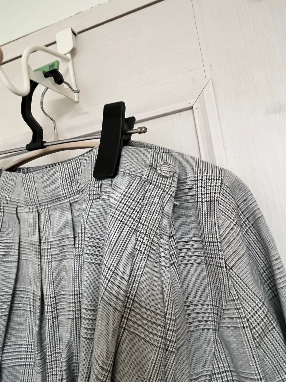 글렌체크 그레이 자켓 스커트 투피스 세트 상품이미지6