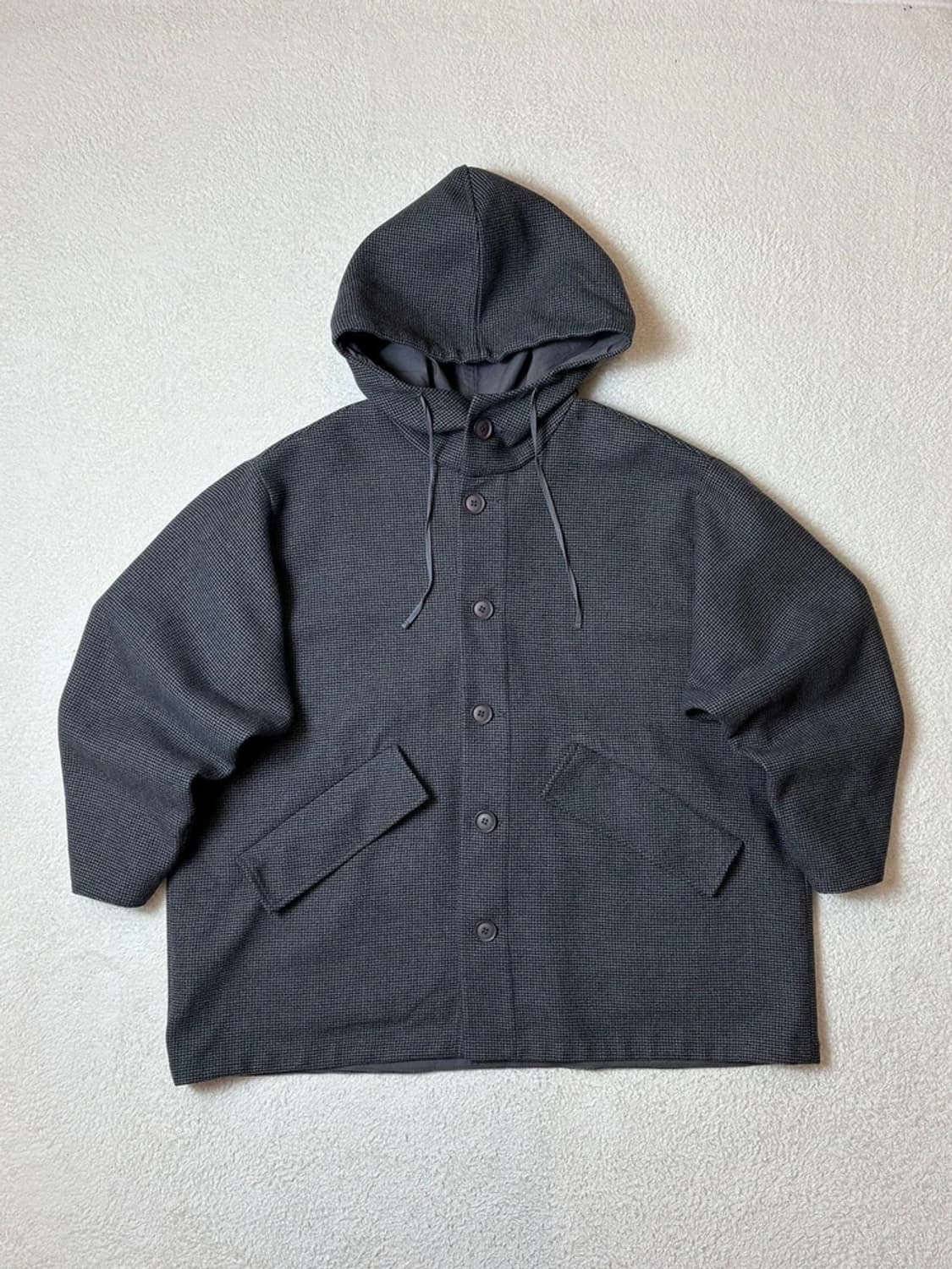 어반디타입 시티보이 오버핏 체크 후드 자켓 PN6322    상품이미지1