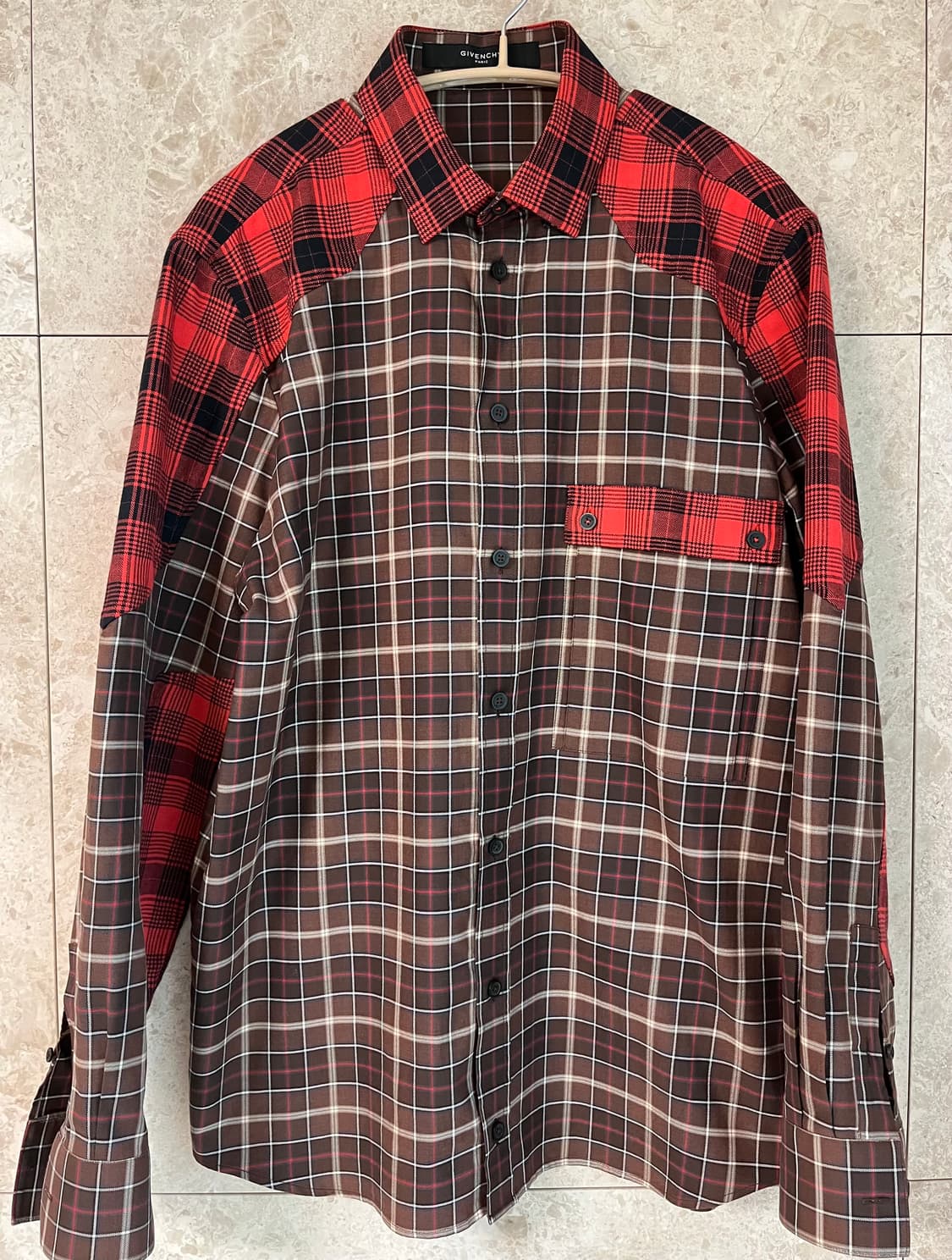 Givenchy 체크 셔츠 40사이즈(L~XL) 정품 상품이미지1