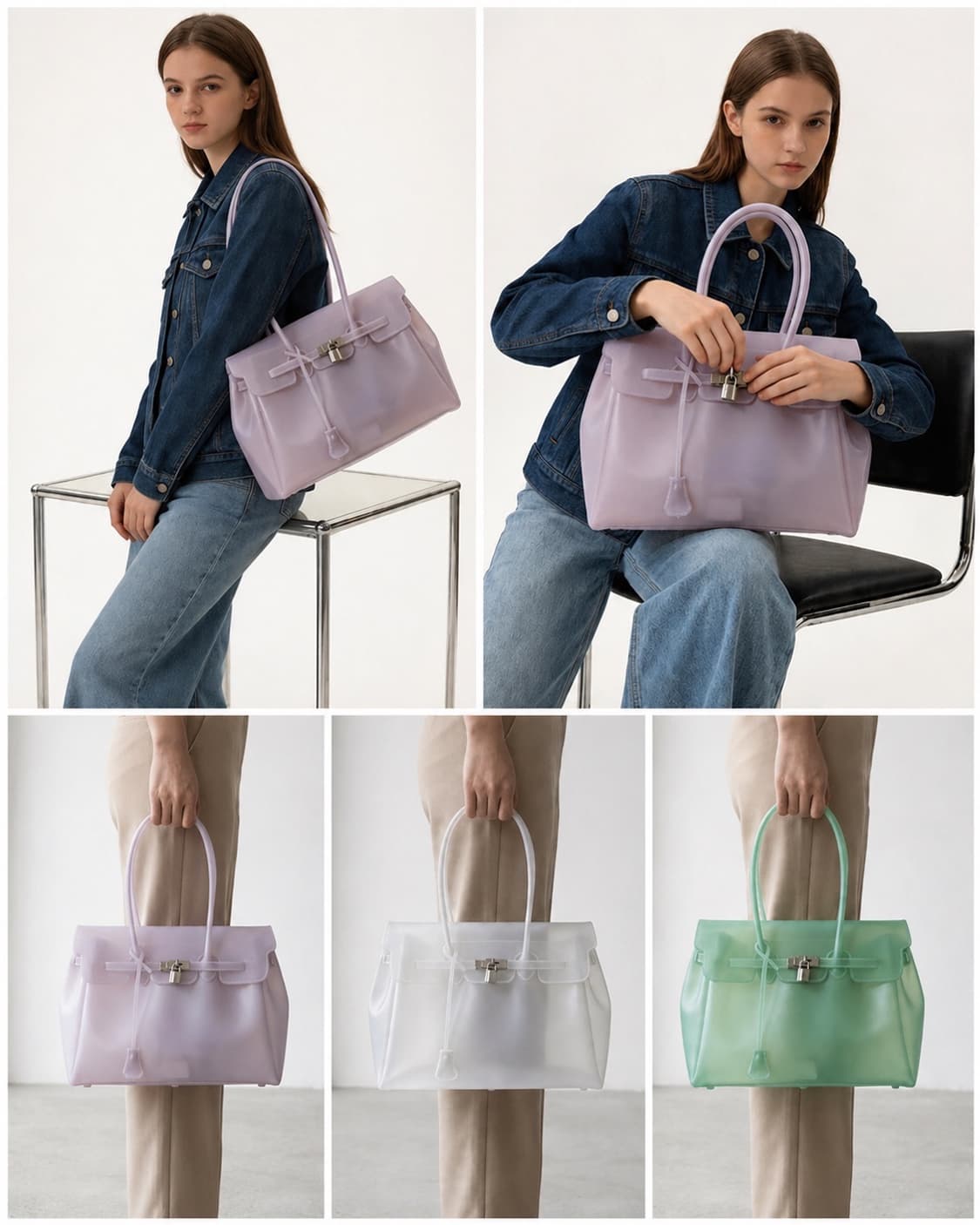 젤리벌킨백 젤리버킨백 젤리 키키 버킨백 실리콘 숄더백 상품이미지8