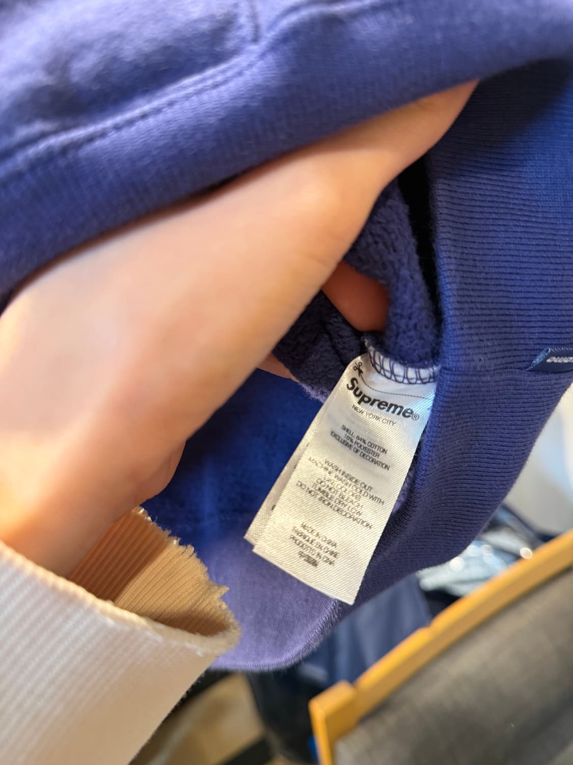 슈프림 [민트급,정품] 박시 파이핑 후드티 (시세 45만)  상품이미지8