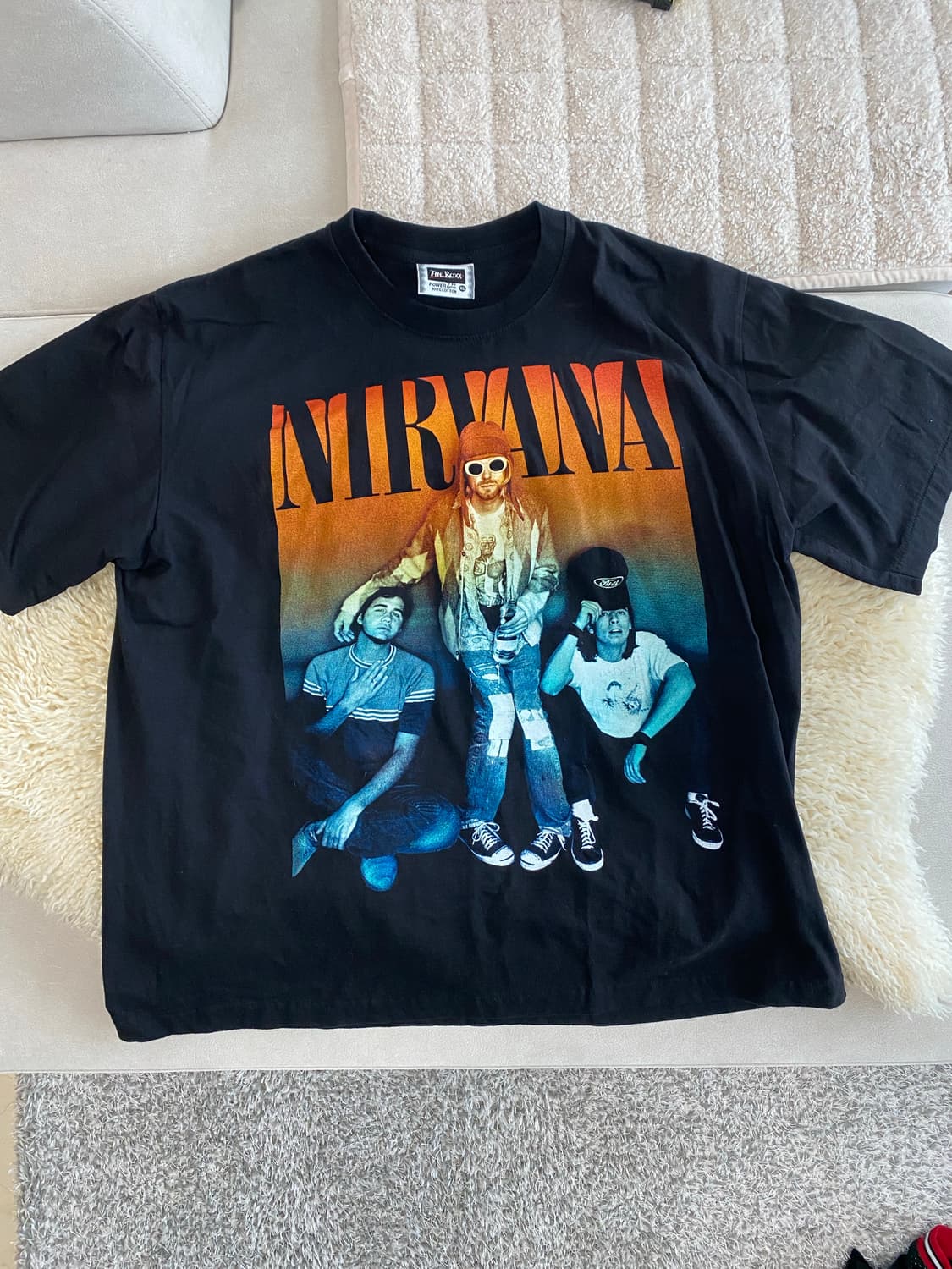 너바나 밴드 락 티셔츠 빈티지 밴드 티셔츠 XL 상품이미지1