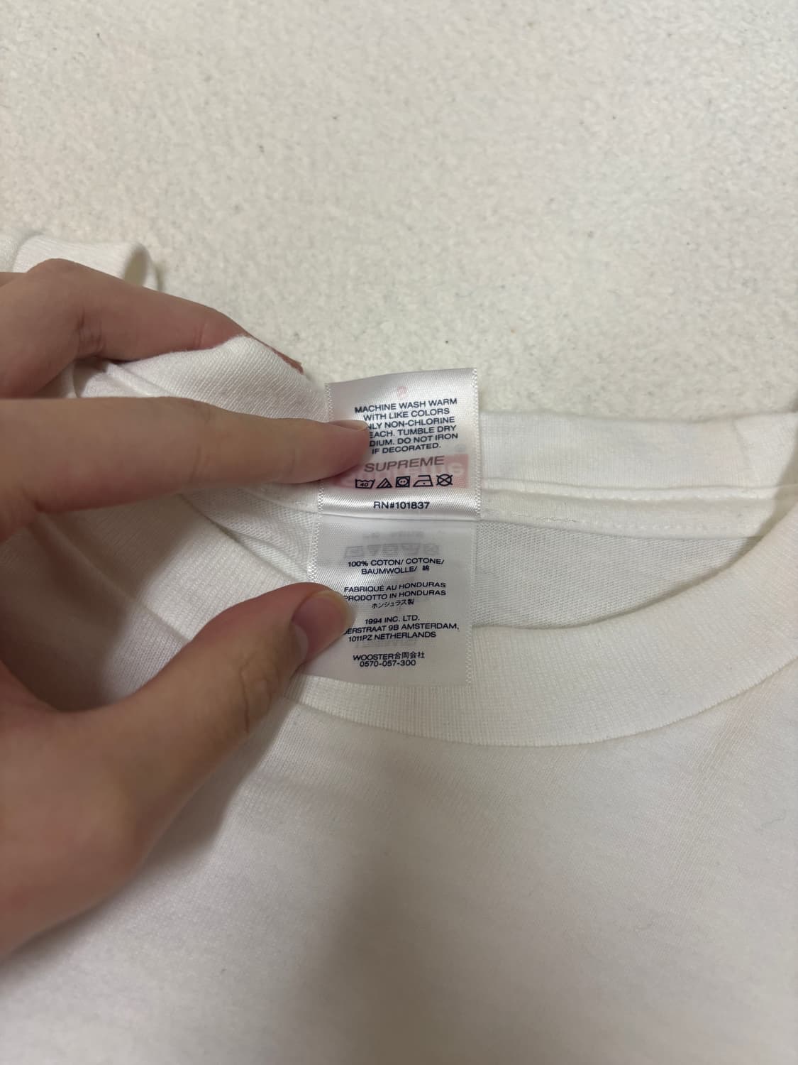 슈프림 로고 반팔 s사이즈 상품이미지6