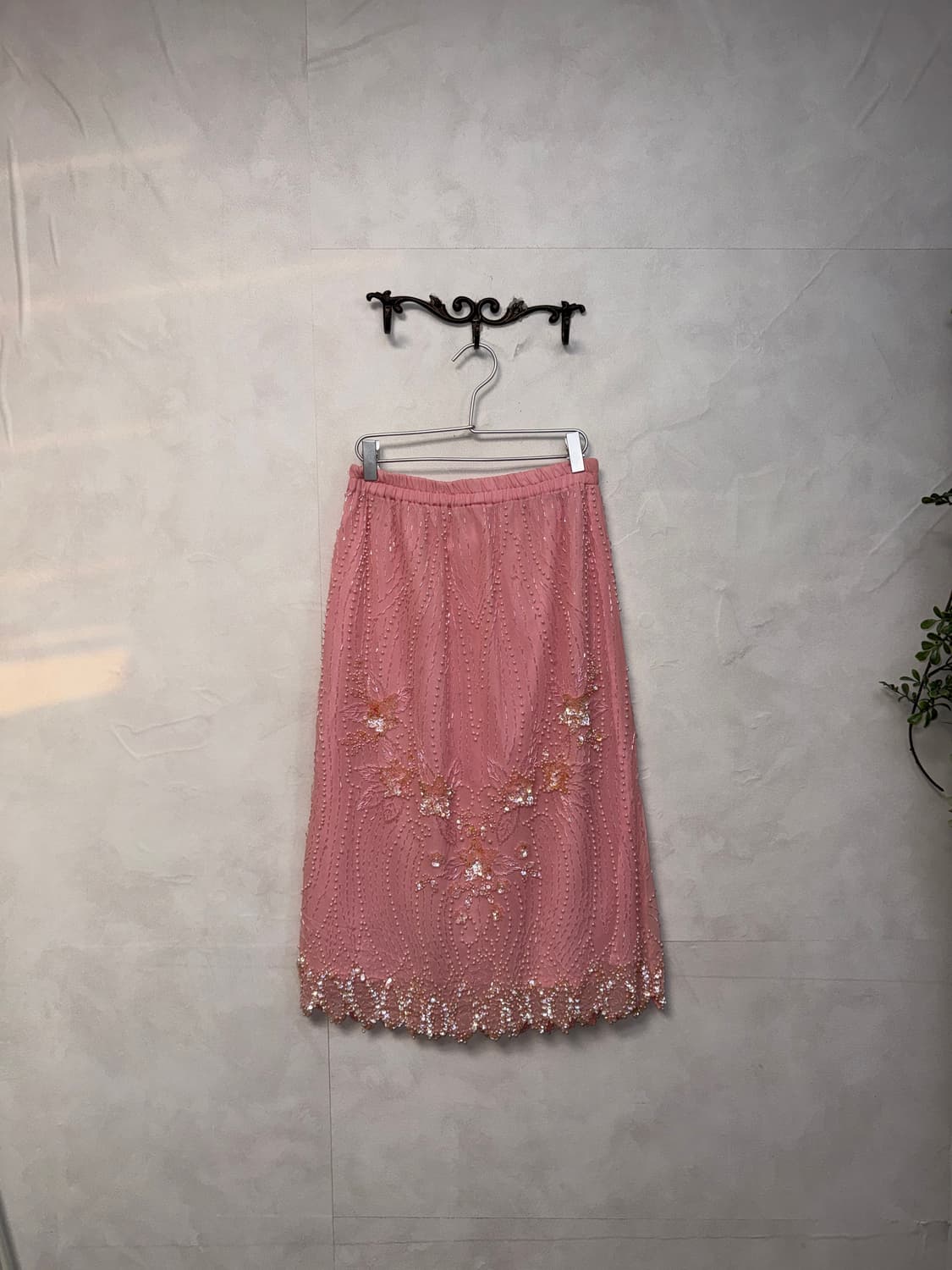 Baby pink fairy beads flower skirt 상품이미지3