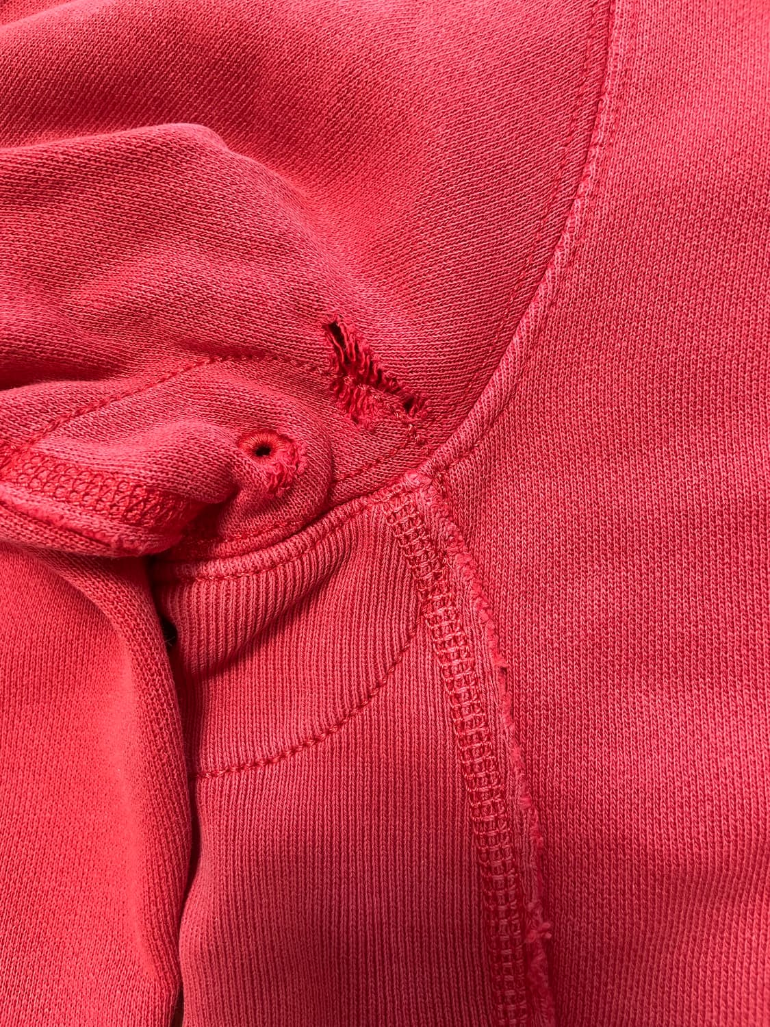 국내 유일 90s 빈티지 폴로 디스트레스드 리버스위브 스웻 후드 집업 상품이미지4