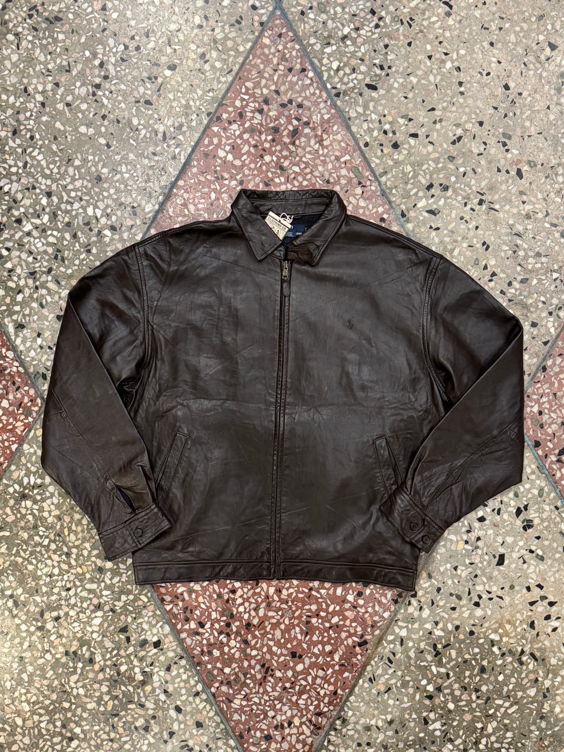 폴로 랄프로렌 맥스웰 레더 자켓 (XL) 상품이미지1