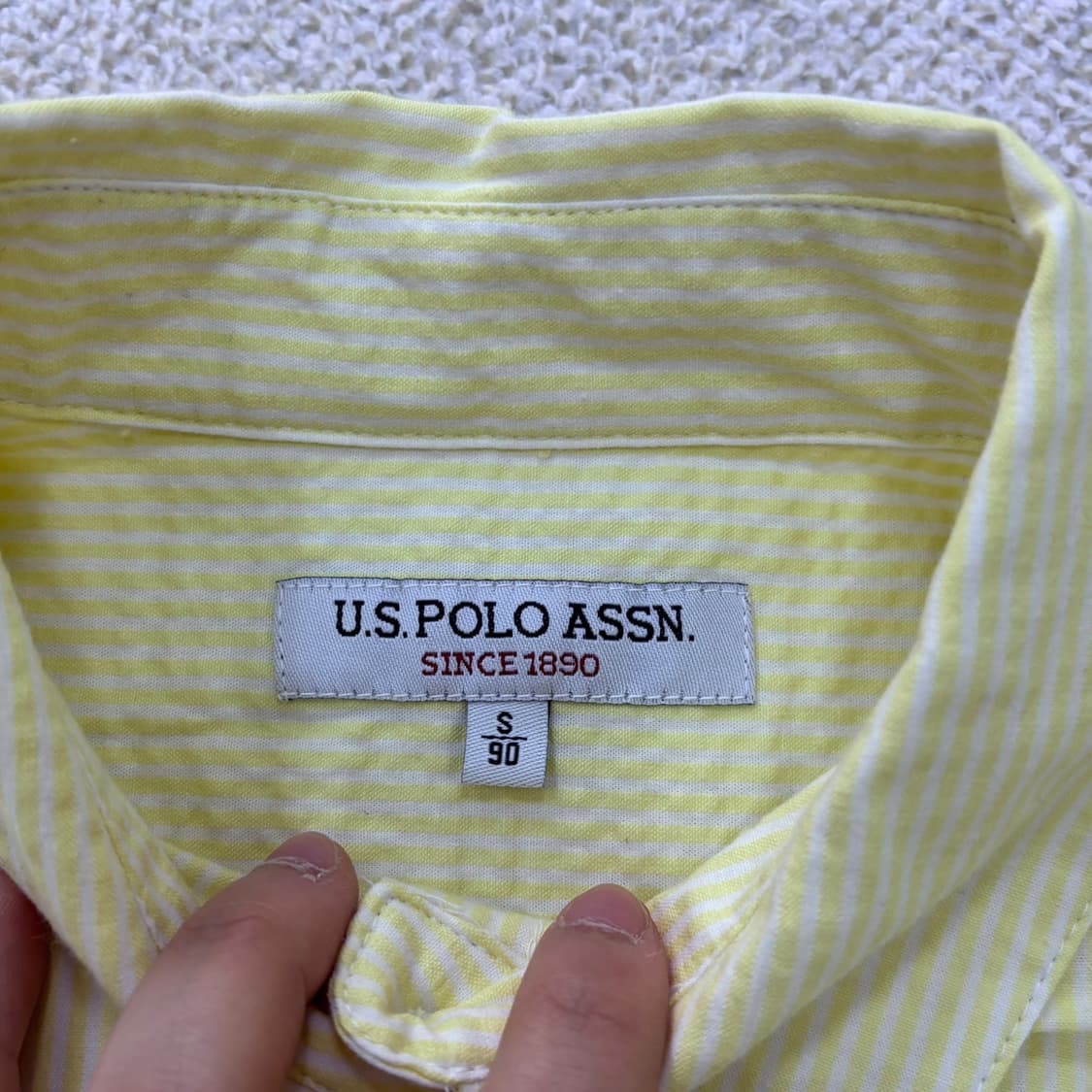 S US폴로 여성 시어서커 반팔 셔츠 0416E 상품이미지3