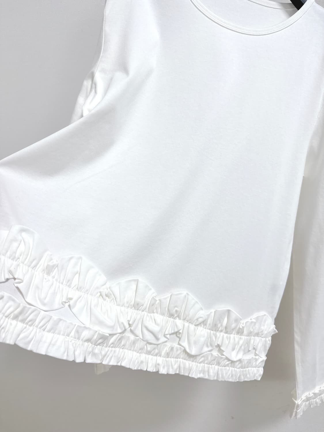 코스모스 러플 포인트 긴팔 티셔츠 상품이미지6