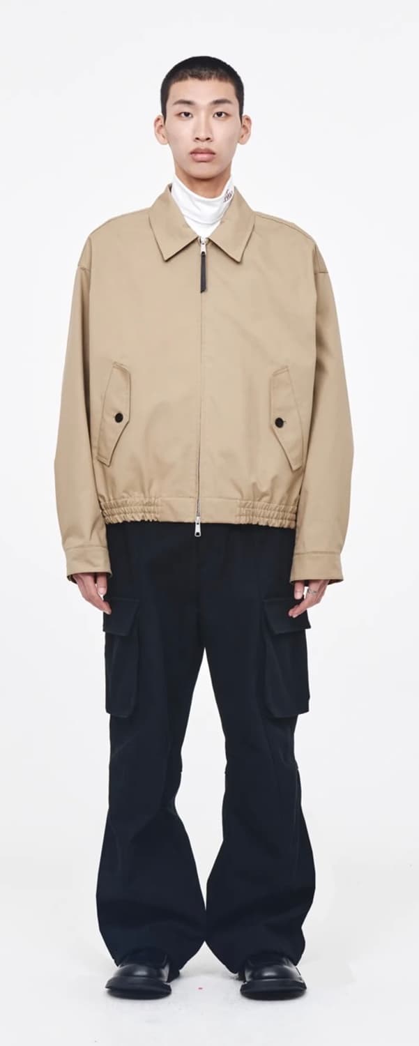 애프터프레이 라미 코튼 집업 블루종 M 판매합니다 상품이미지1