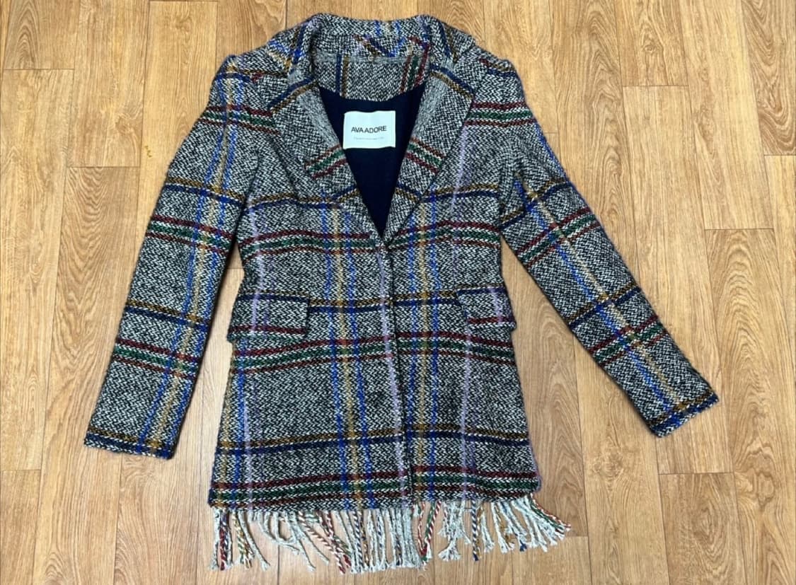 Ava Adore 체크 코트 상품이미지2