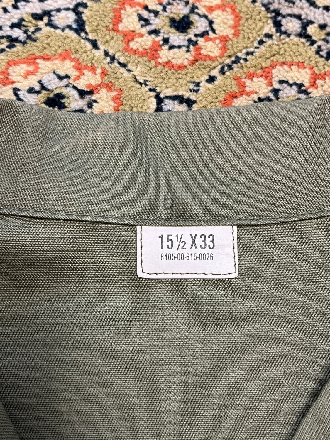 [15 1/2] 미군 오리지널 OG-507 유틸리티 셔츠 상품이미지2