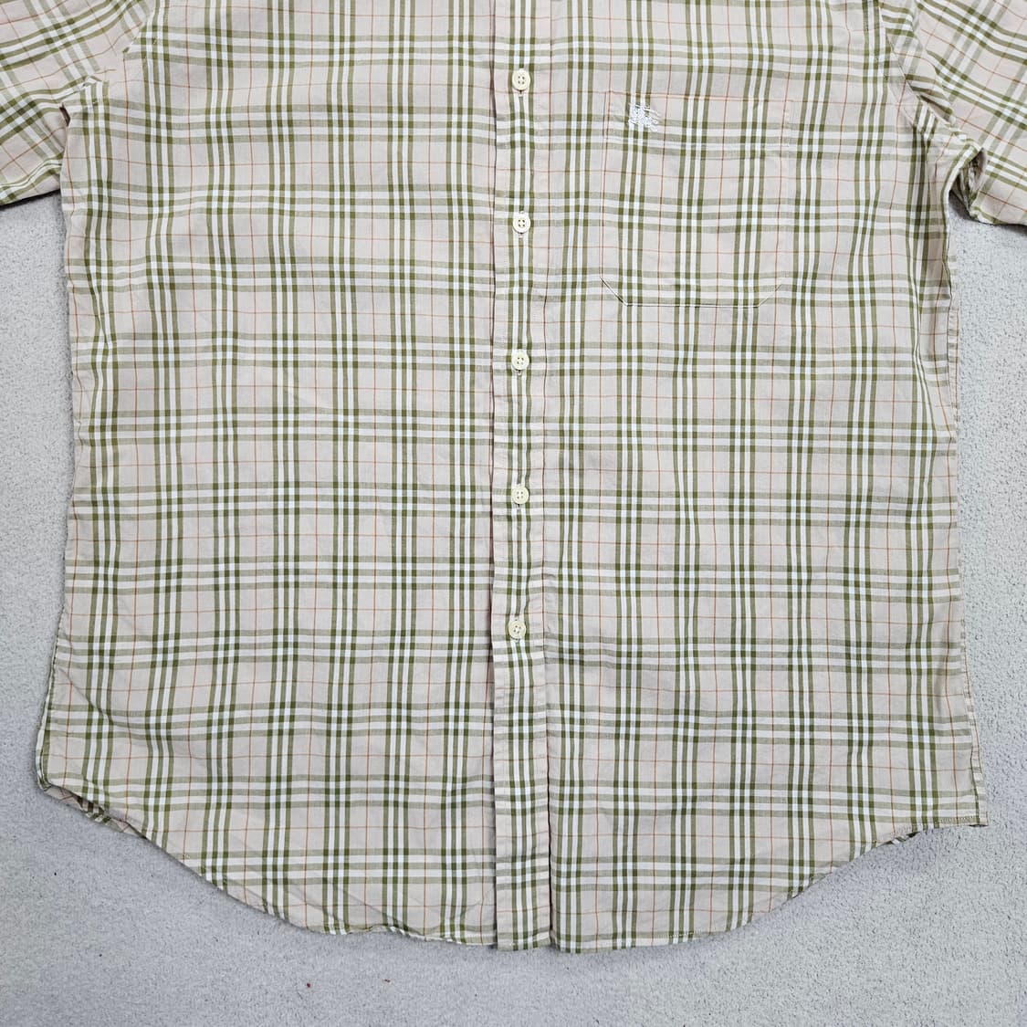 버버리 노바 체크 반팔 셔츠 L 상품이미지3