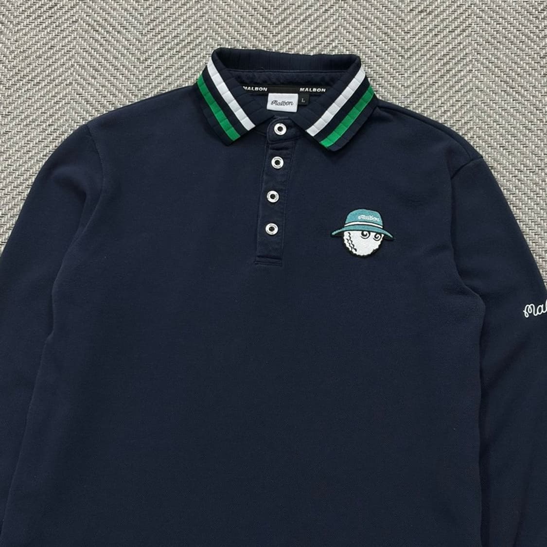 말본골프 자수 카라 롱슬리브 v2066 상품이미지3