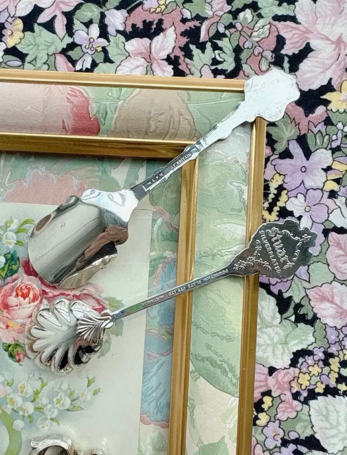 호주 빈티지 실버플레이트 쉘 티스푼 상품이미지4