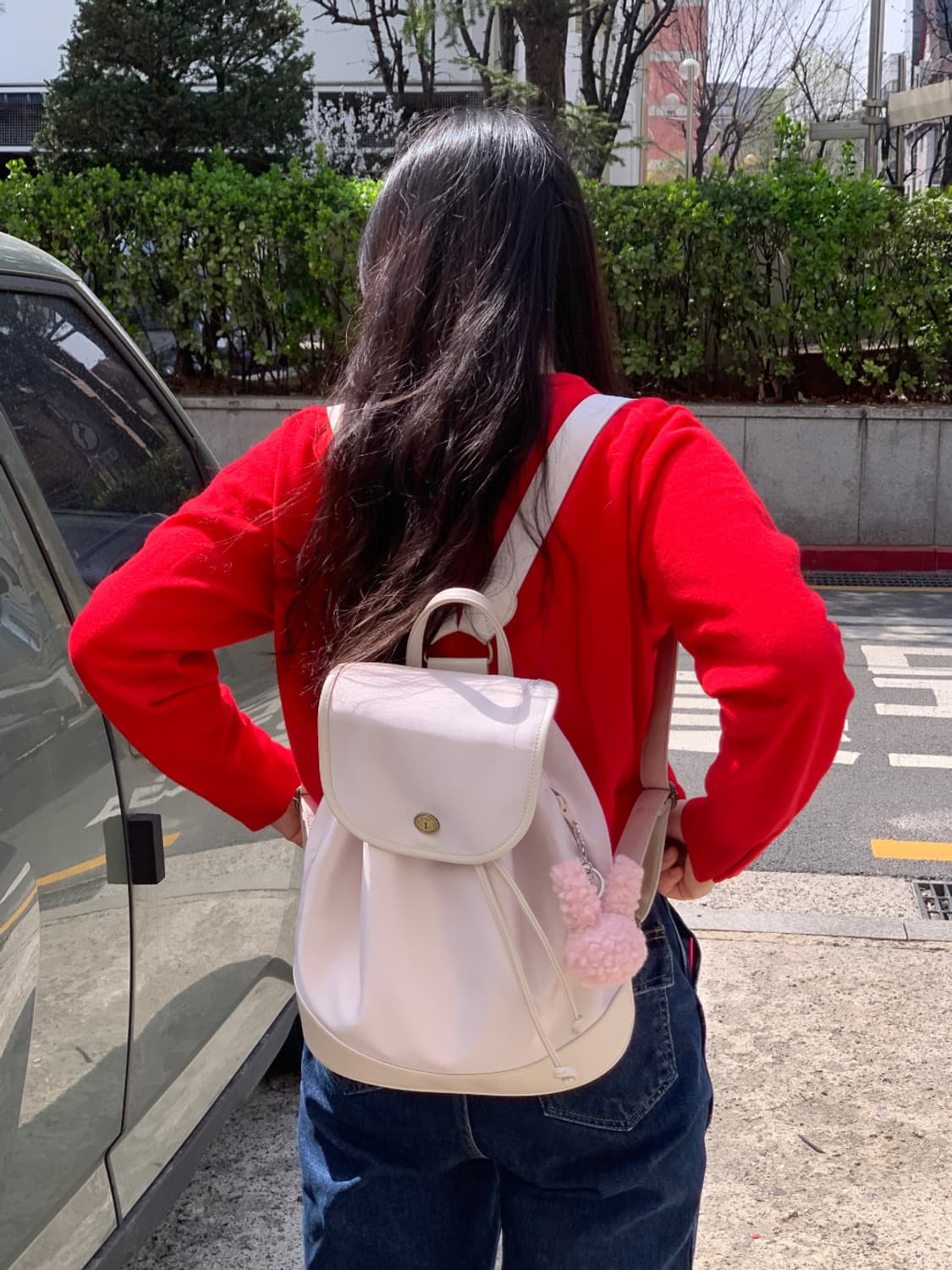 올리베 아워 러브 백팩 아이보리 상품이미지2