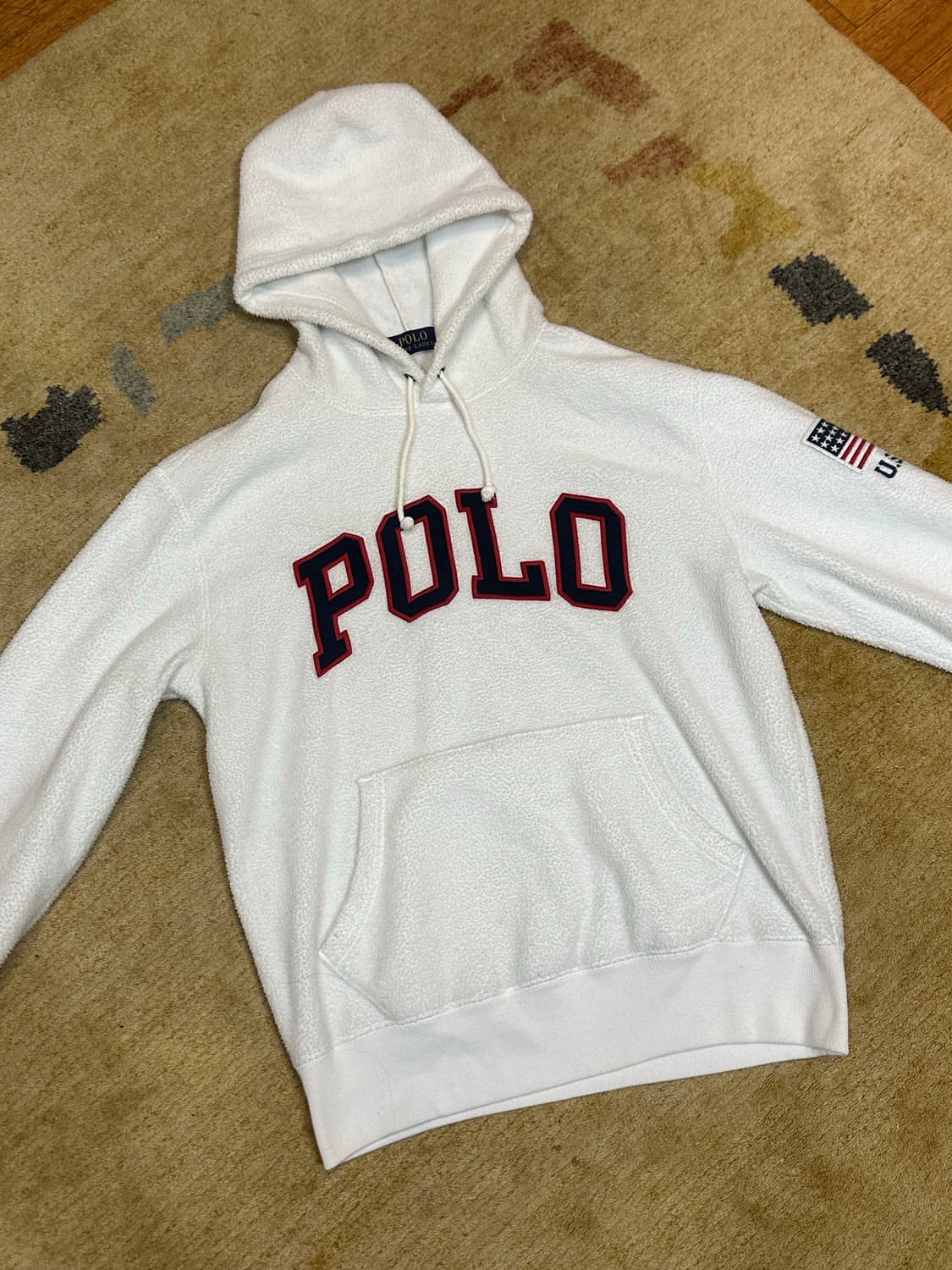 폴로 랄프로렌 뽀글이 후드티 S사이즈 상품이미지1