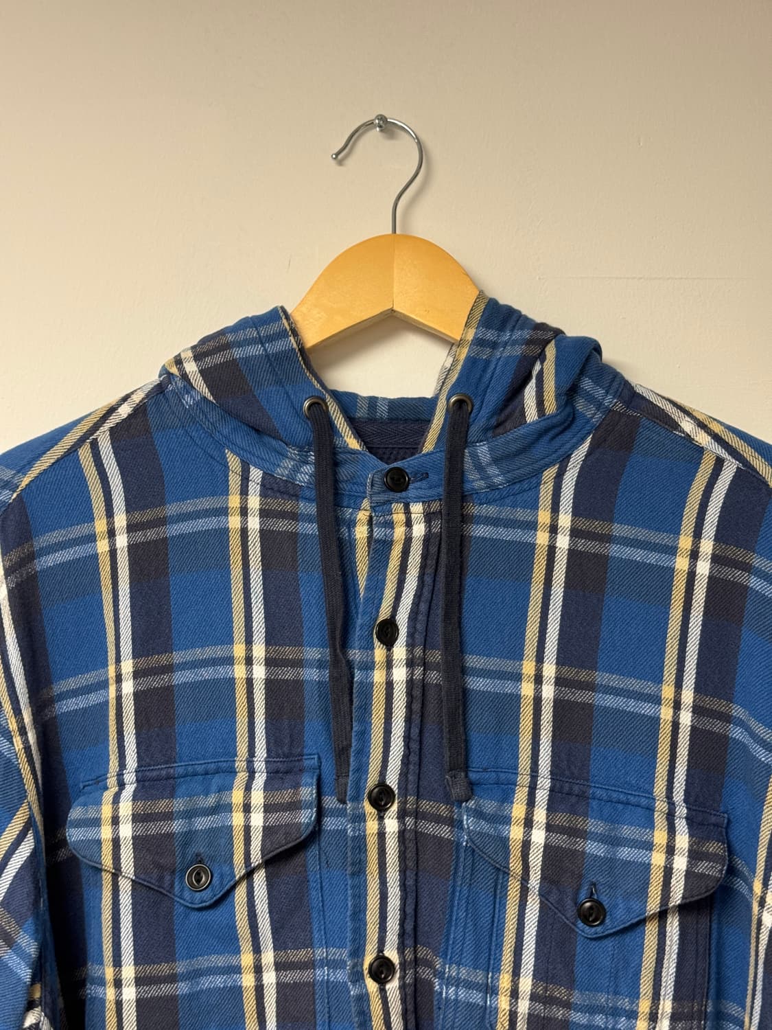 폴로랄프로렌 플란넬 셔츠후드 빈티지 체크남방 90s L 상품이미지2