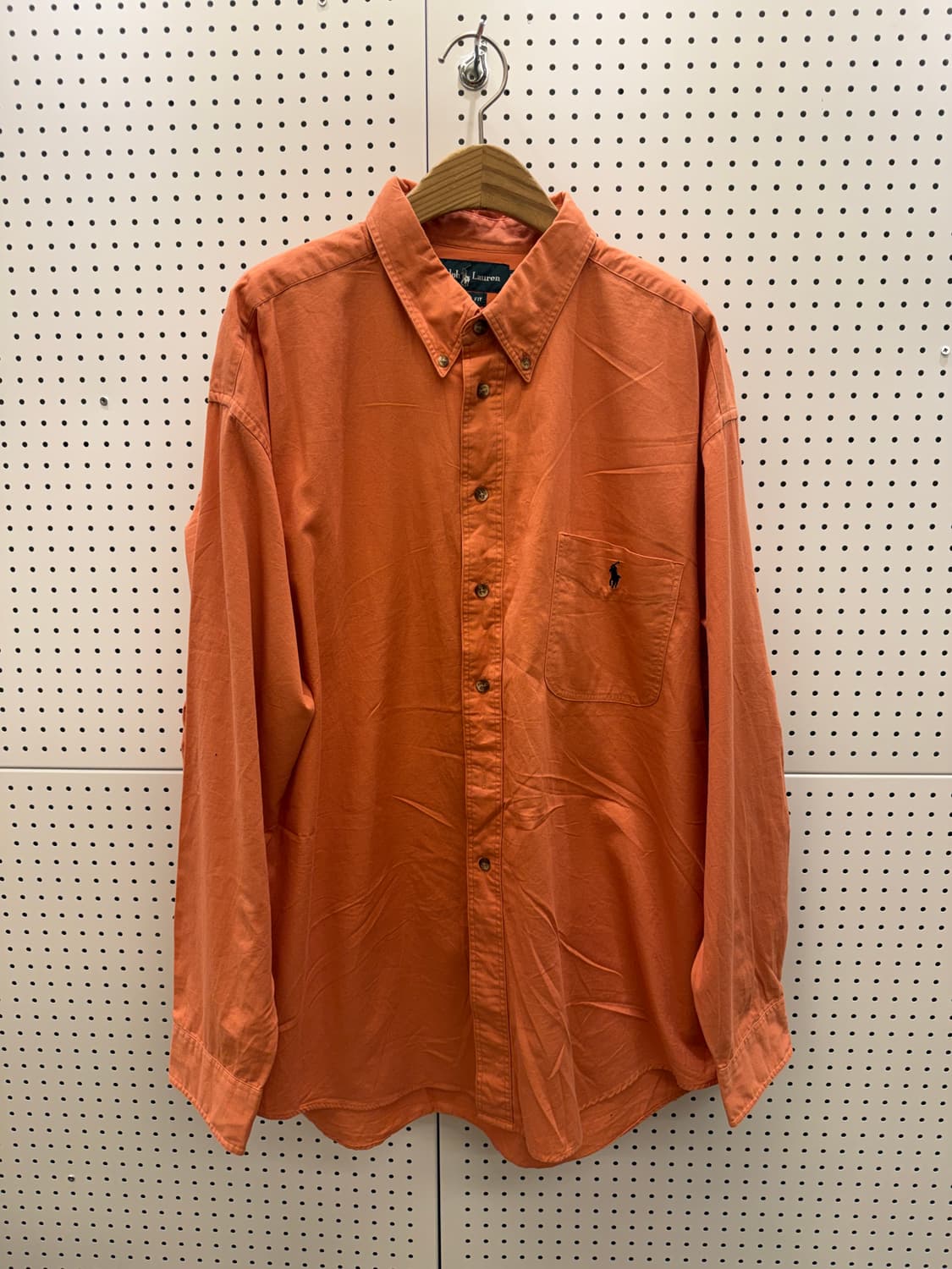 폴로 랄프로렌 포니 자수 버튼다운 셔츠 오렌지 U820 상품이미지2