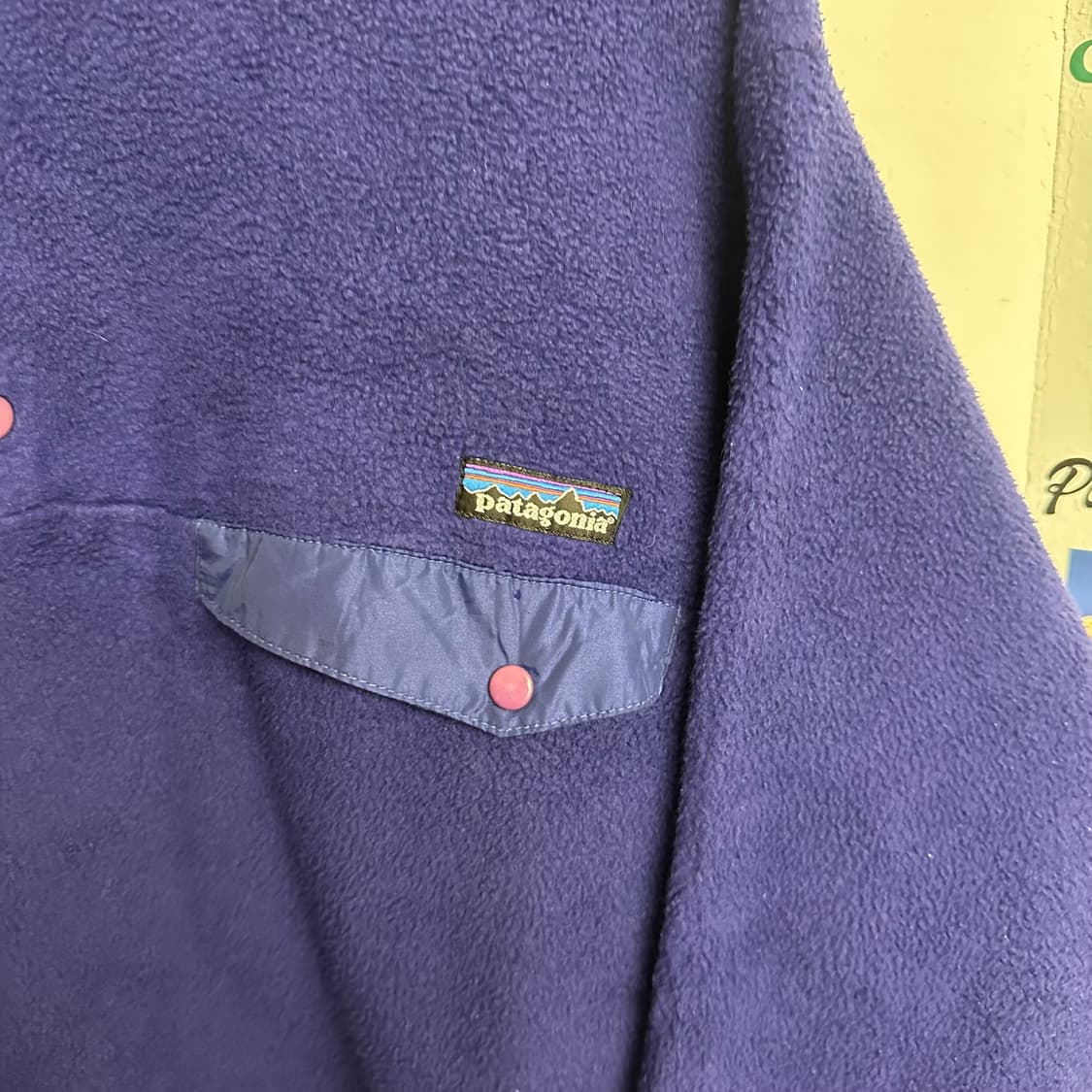 90‘s 파타고니아 신칠라 스냅티 ’퍼플/그린‘ 상품이미지4