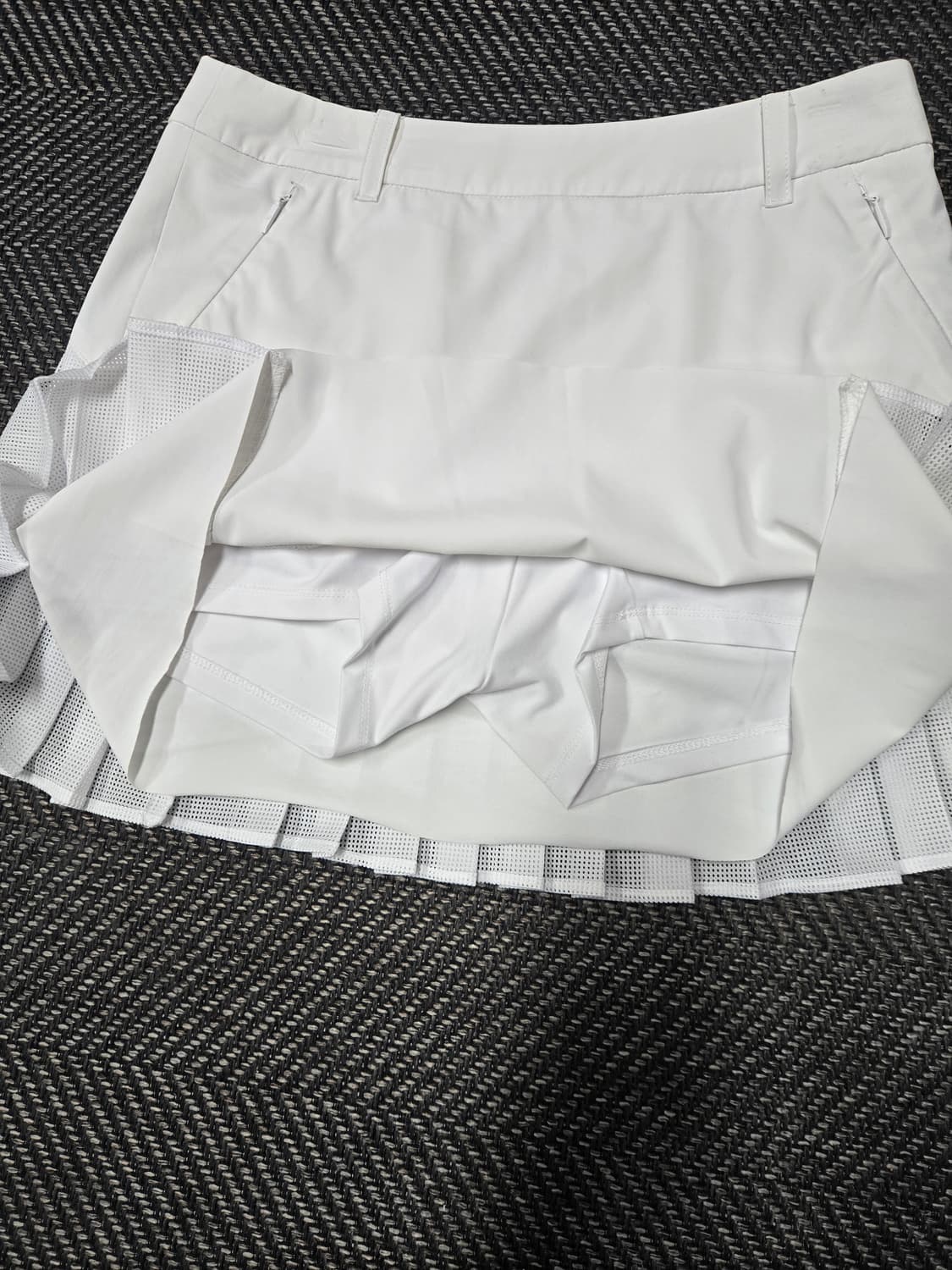 마스터바니에디션 화이트 플리츠 스커트 상품이미지4