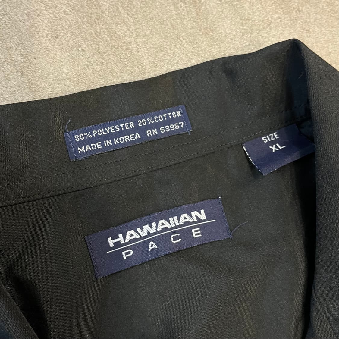 빈티지 쿠바 자수 구아야베라 반팔 블랙 셔츠 상품이미지6