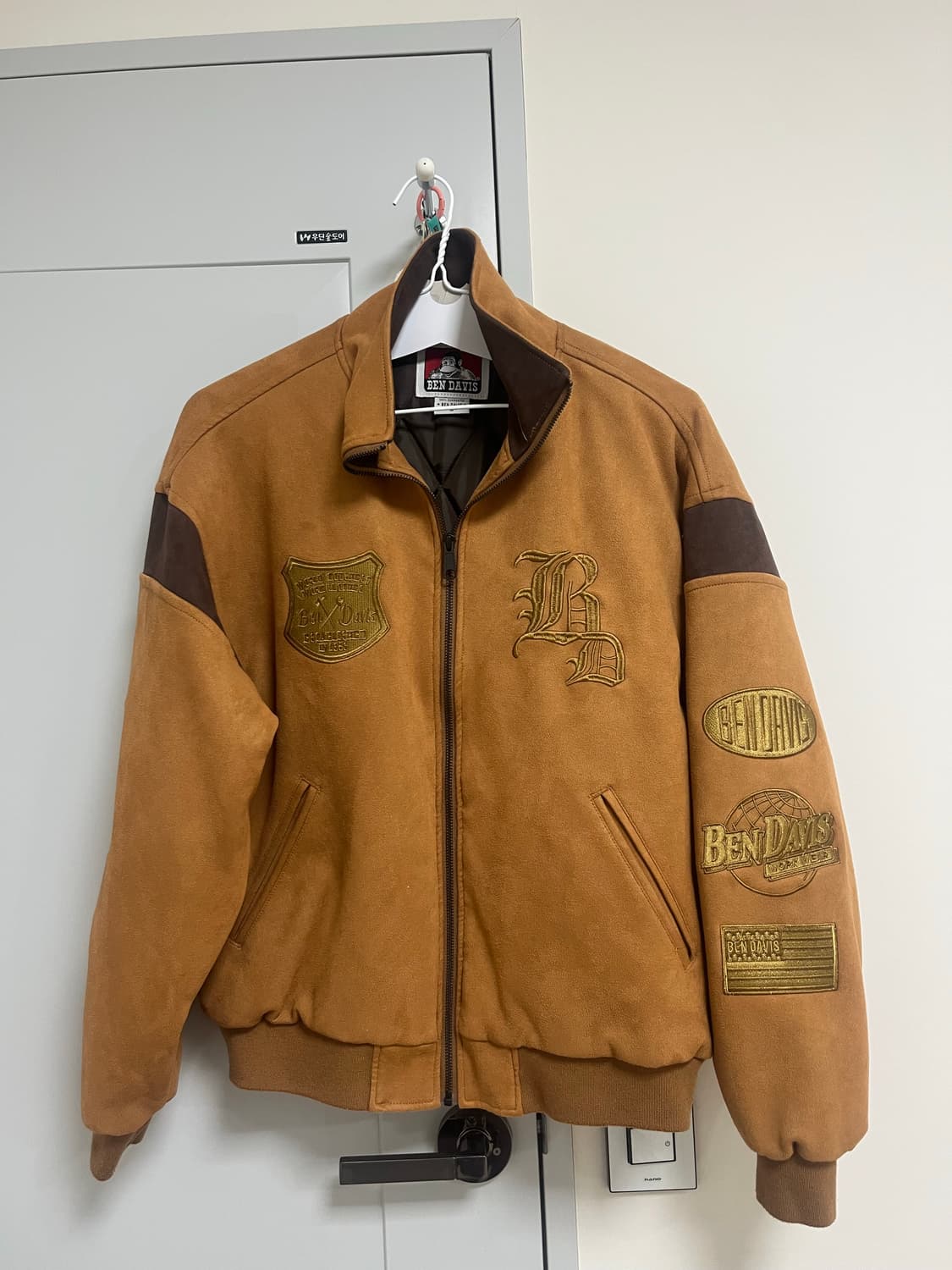 벤 데이비스 스웨이드 봄버 자켓 상품이미지2
