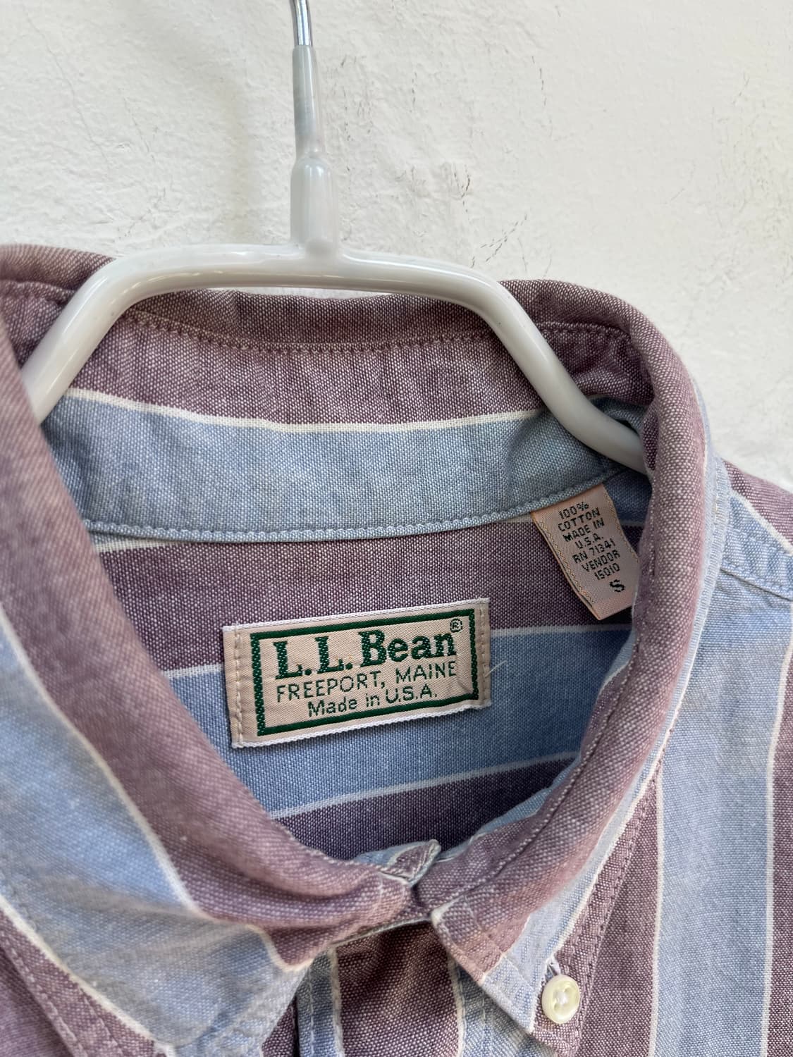 L.L.Bean USA 스트라이프 반팔 셔츠 S 상품이미지2