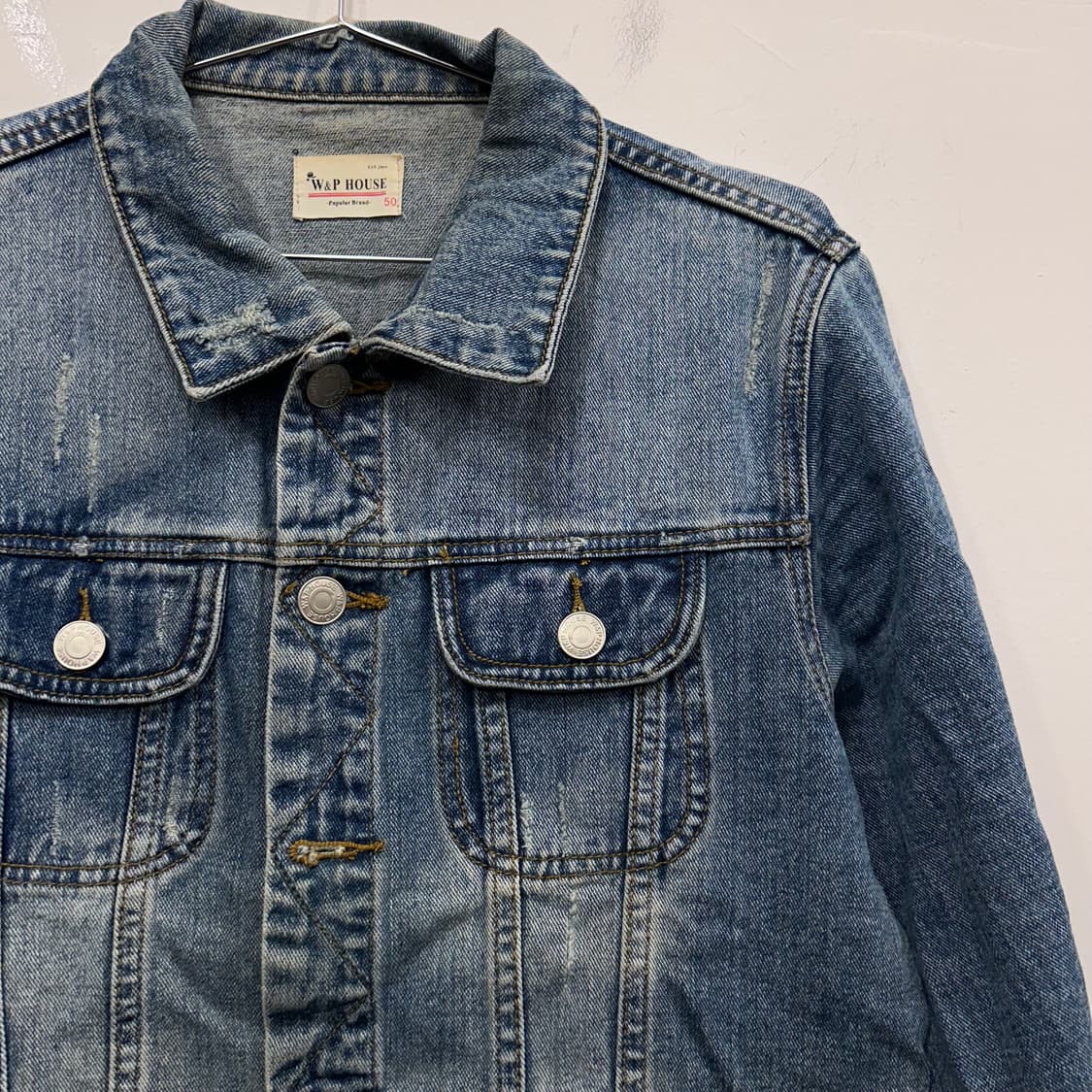 W&P HOUSE 빈티지 워싱 데님 트러커자켓 상품이미지1