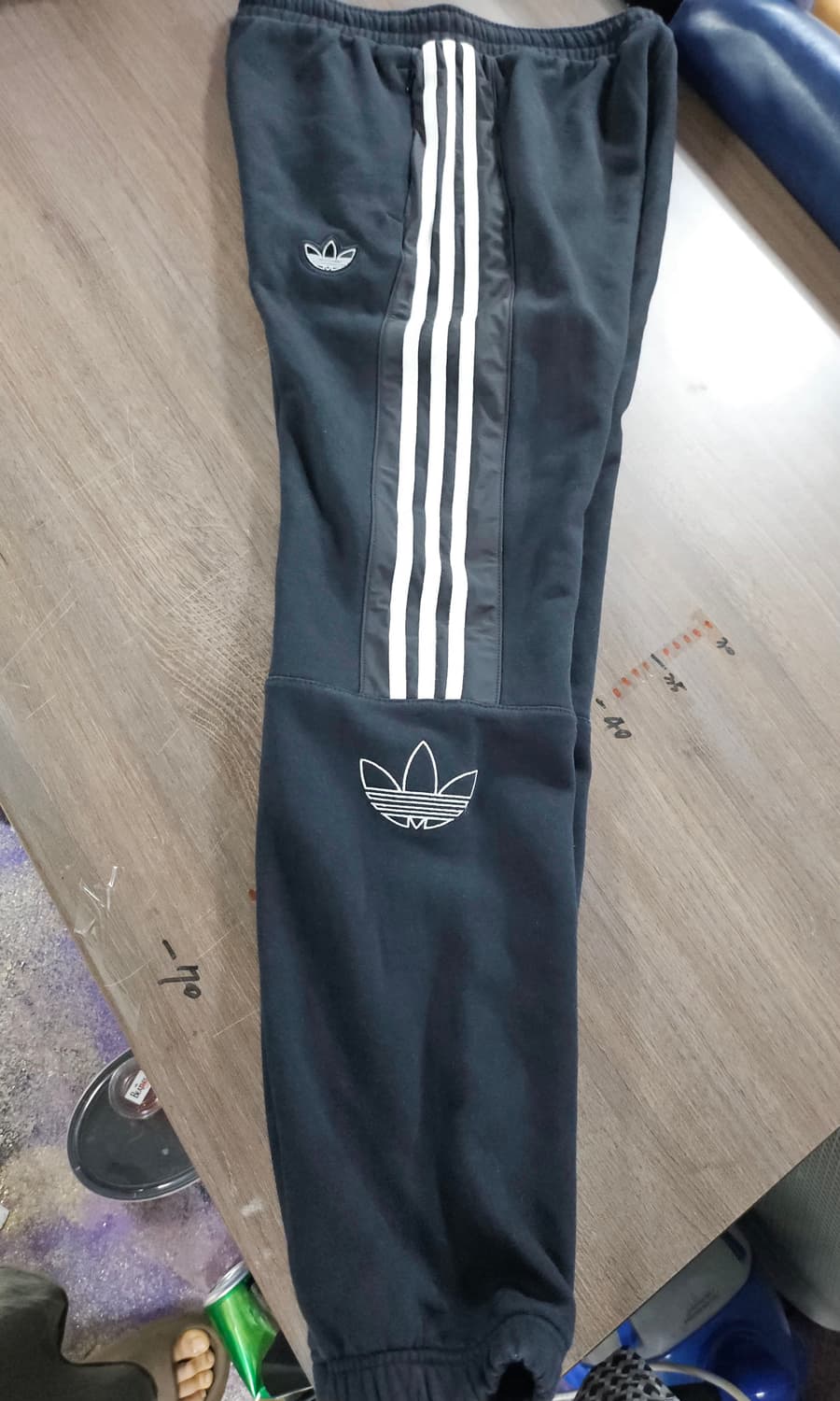 아디다스 삼선 불꽃로고 트레이닝 바지 블랙  XL 상품이미지1
