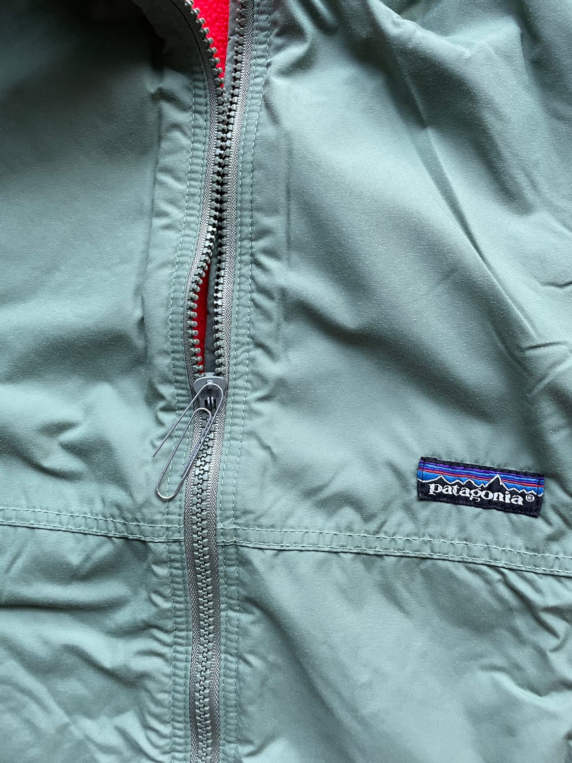 80s 파타고니아 쉘드 신칠라 세이지 그린 봄버 자켓 rare usa 상품이미지4
