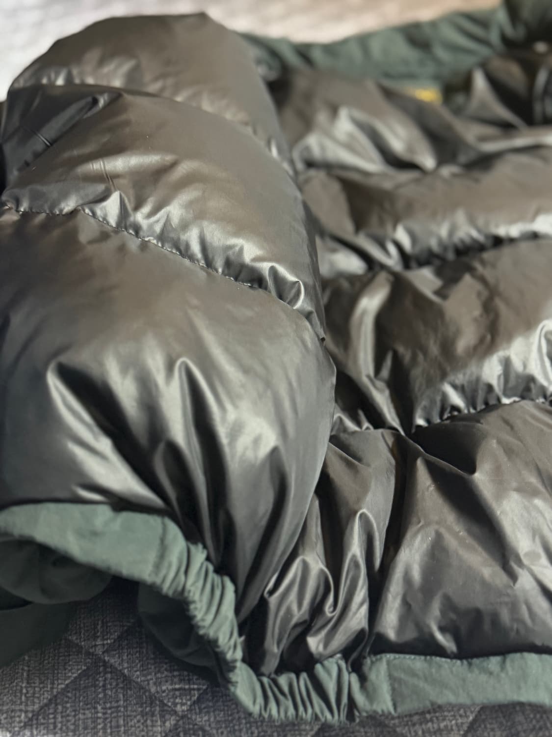 듀테로 올리브 그린 구스 다운 (100) 숏패딩 상품이미지9