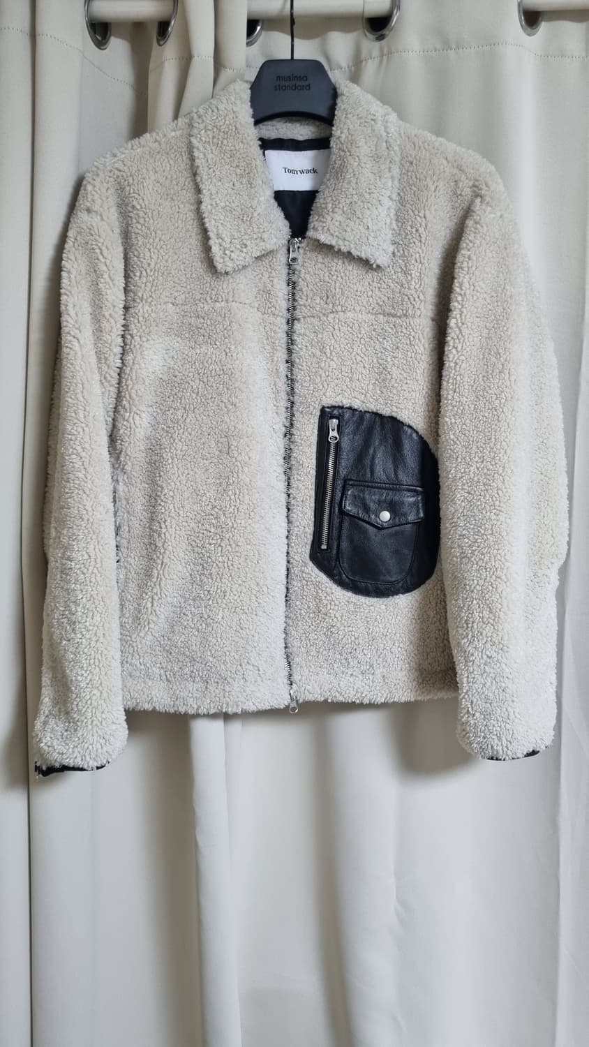 [M]토니웩 레더 플리스 자켓 상품이미지1