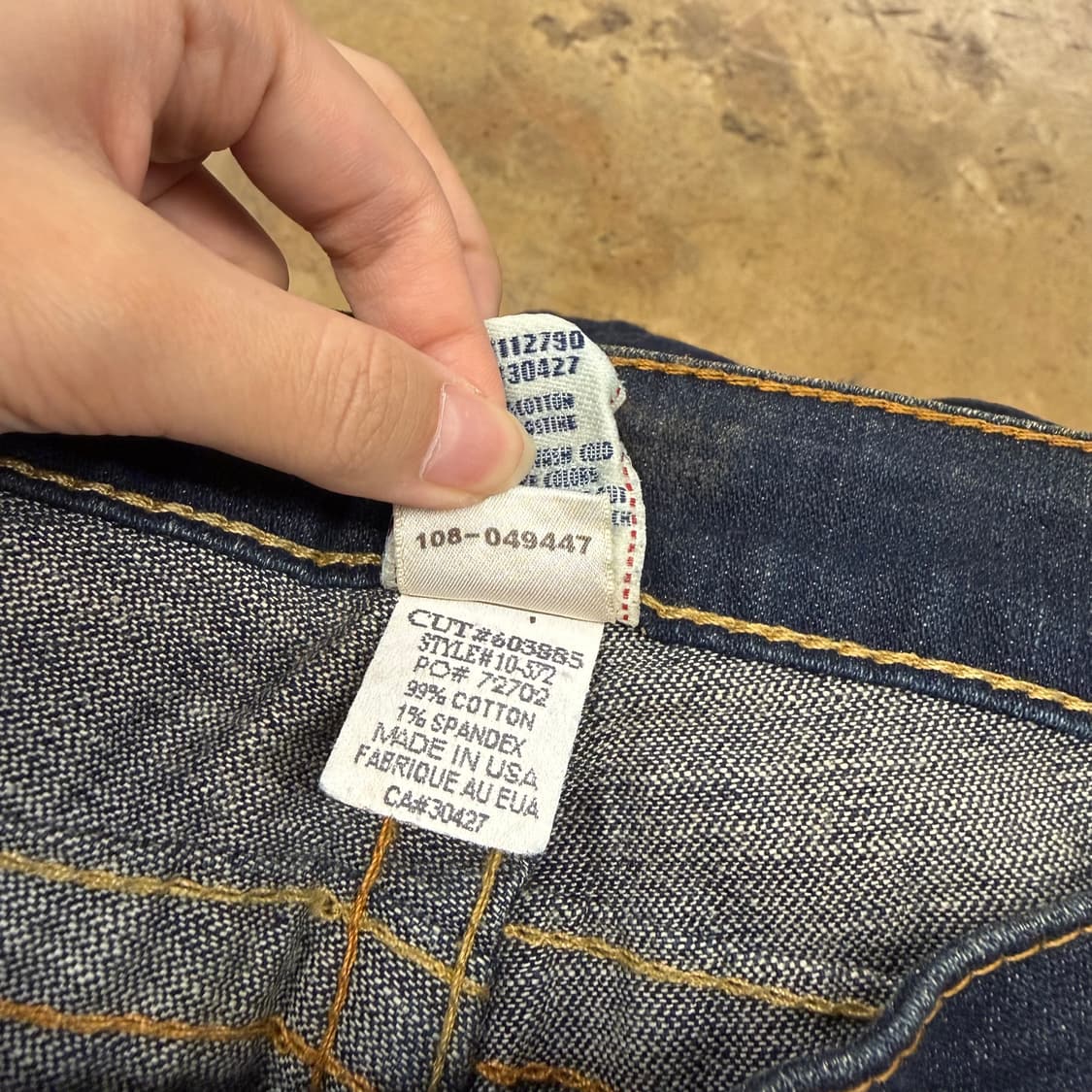 [정품/24] 트루릴리전 다크 데님 청바지 b8 상품이미지7