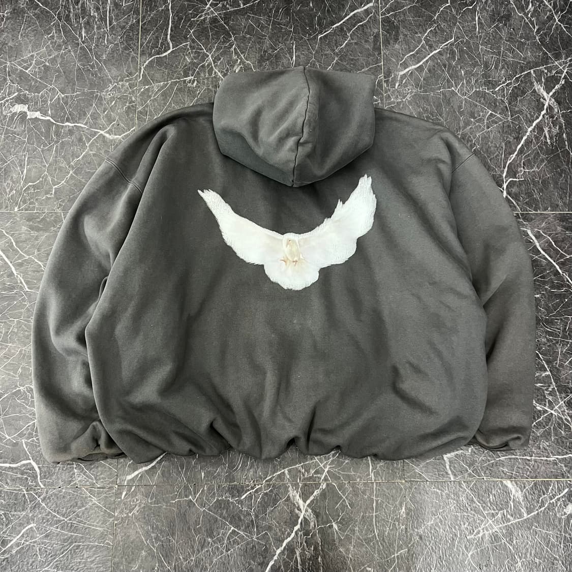 이지갭 엔지니어드 바이 발렌시아가 도브 후드 다크 그린 상품이미지4