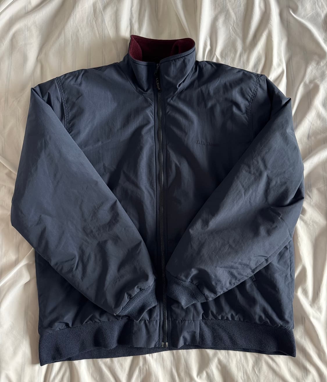 [L] 90s 엘엘빈 ll bean 웜업 자켓 네이비 상품이미지1