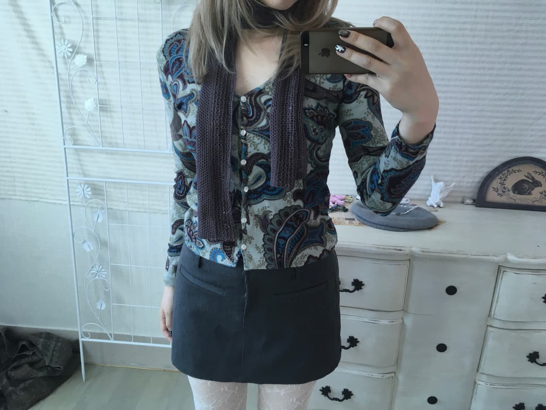 Set)오리엔탈 패턴 가디건 + 머플러 상품이미지6