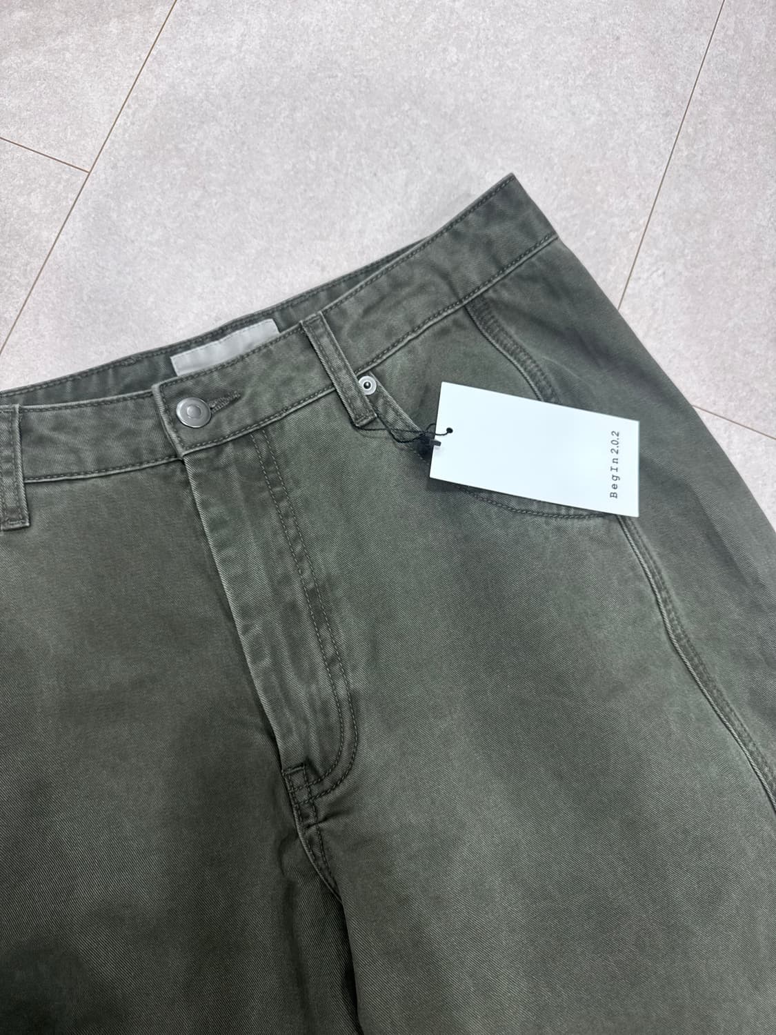 비긴202 워시드 코튼팬츠 상품이미지2