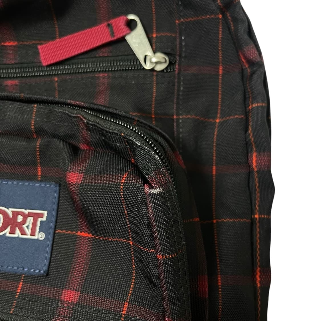 잔스포츠 빈티지 체크 패턴 빅스튜던트 백팩 가방 블랙 상품이미지2