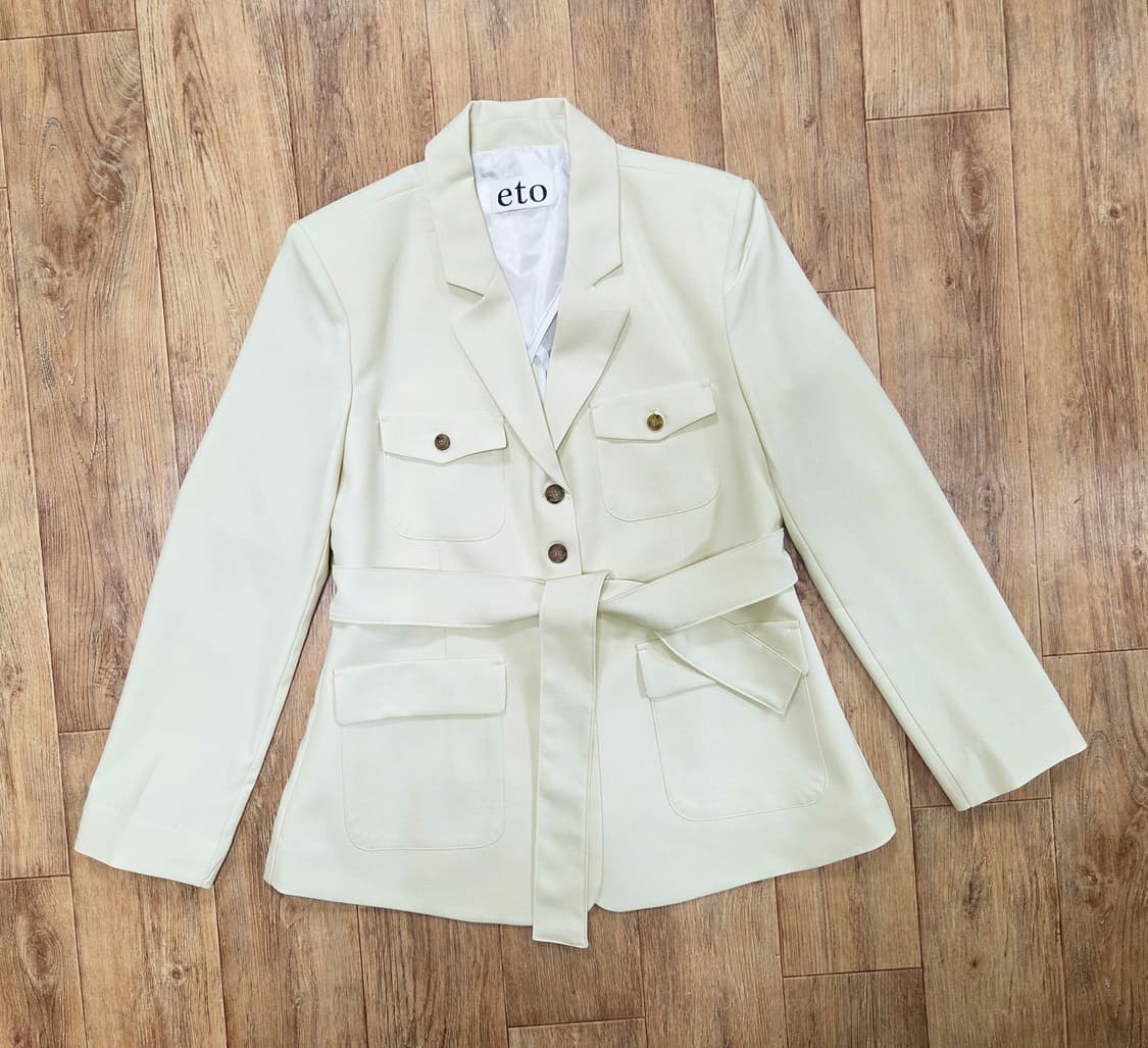 에토(eto) 벨티드 사파리자켓 프리사이즈 새상품 상품이미지1