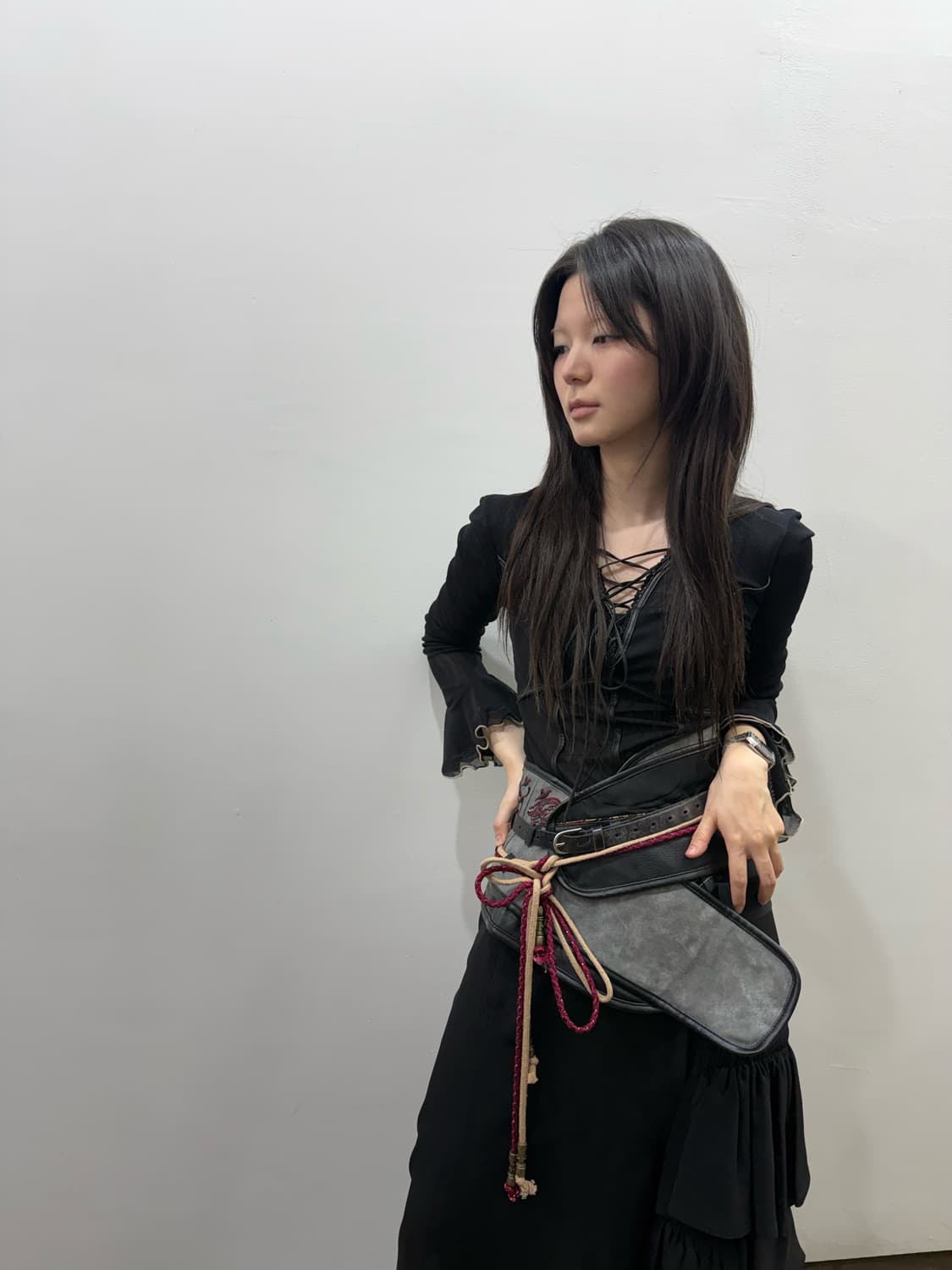 큐티 플래시 오비 디자인 코르셋 상품이미지9