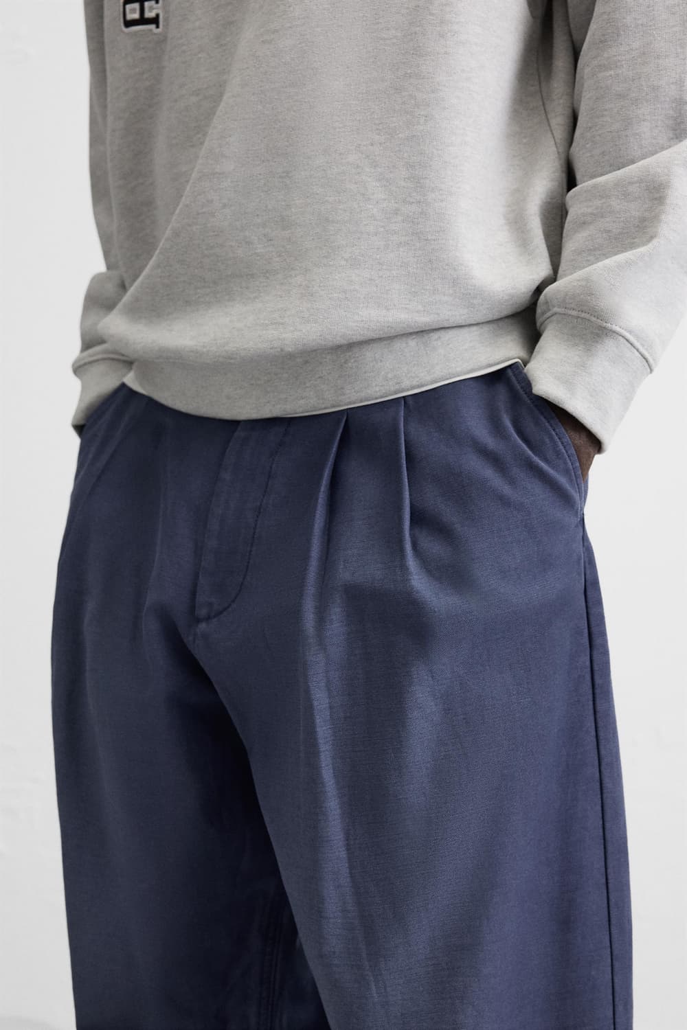 자라 가먼트다잉 와이드 데님 팬츠 상품이미지5