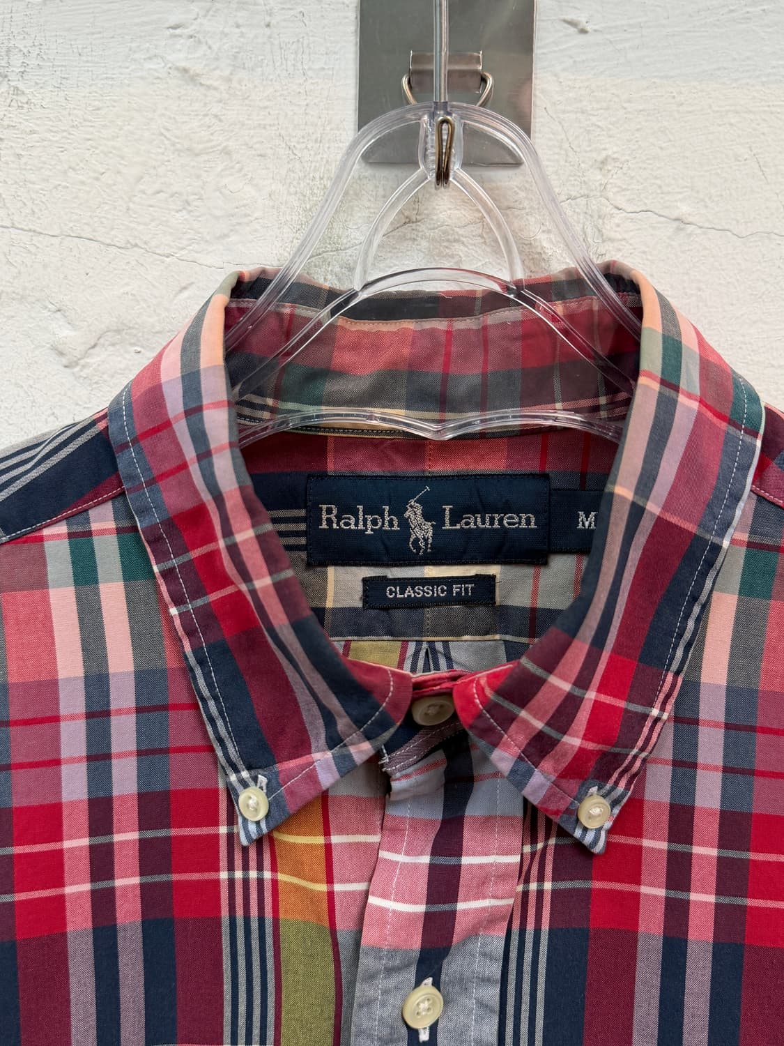 Ralph Lauren 클래식 핏 컬러 체크 셔츠 남방 M 상품이미지2