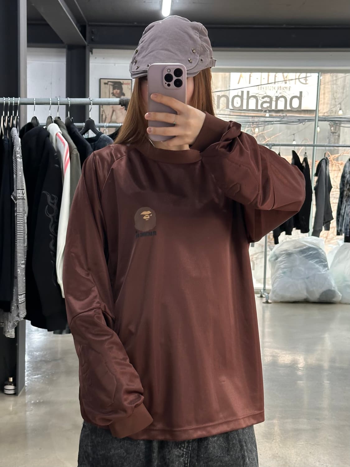 베이프 에이프 입체사루 롱슬리브 져지 상품이미지4