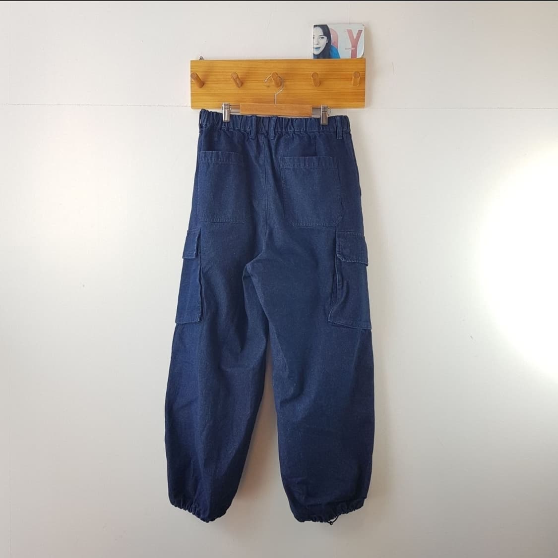 레이지블루 데님 밀리터리 카고팬츠 상품이미지4