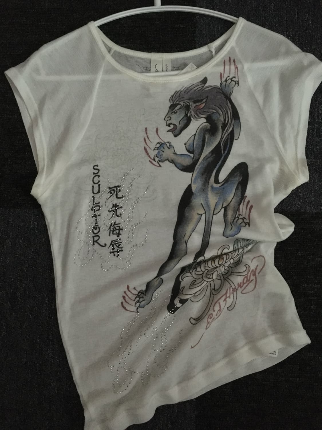 [Sculptor X Ed Hardy] Devil Raglan Tee W 상품이미지2