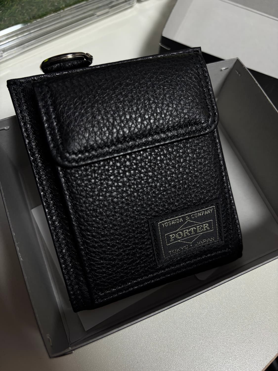 포터 캄 블랙 키링 반지갑 새상품 상품이미지1