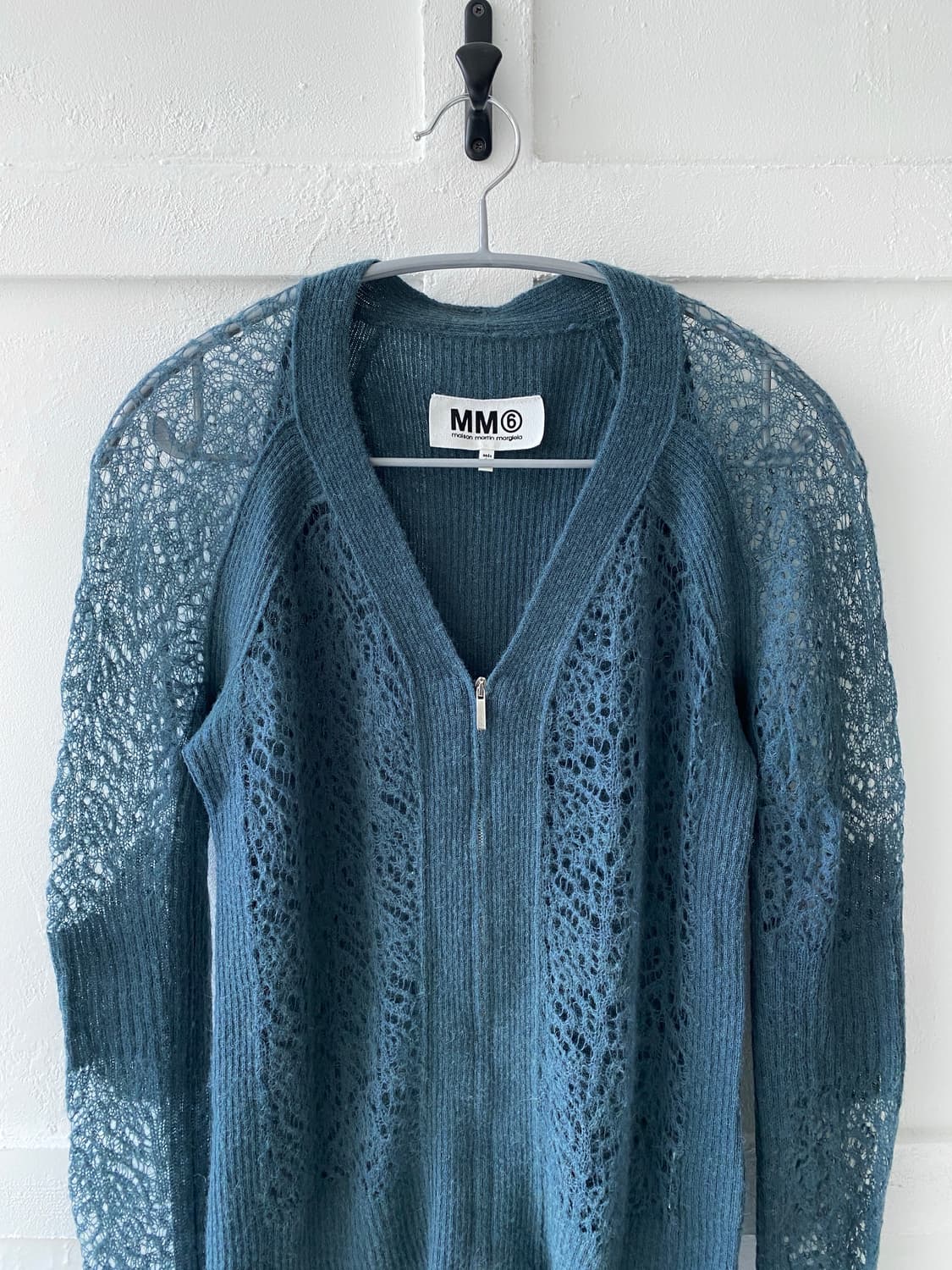 [MM6] 알파카 집업 니트 가디건 상품이미지3