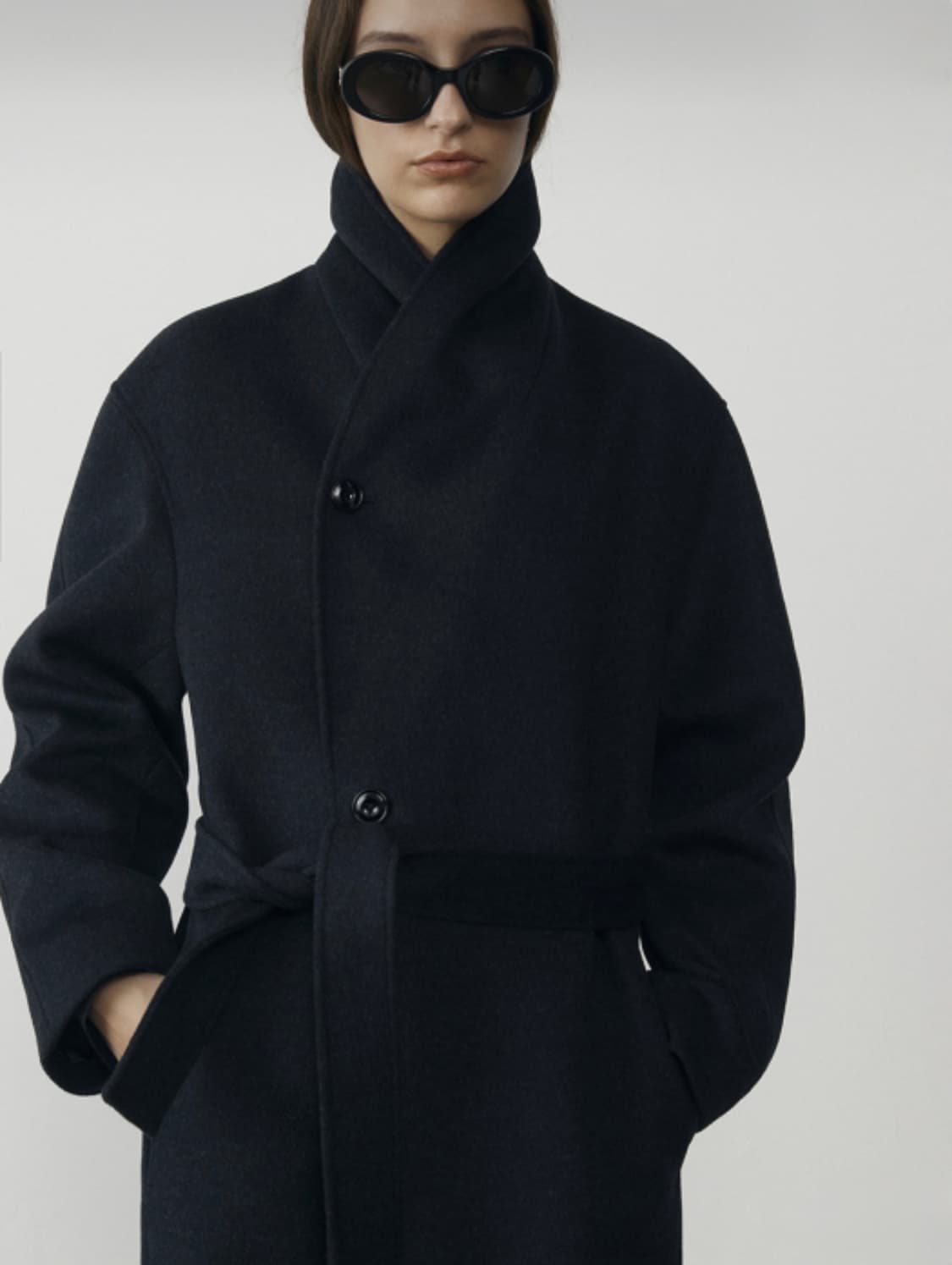던스트(Dunst) 숄카라 코트 미드나이트 차콜 XL 상품이미지2